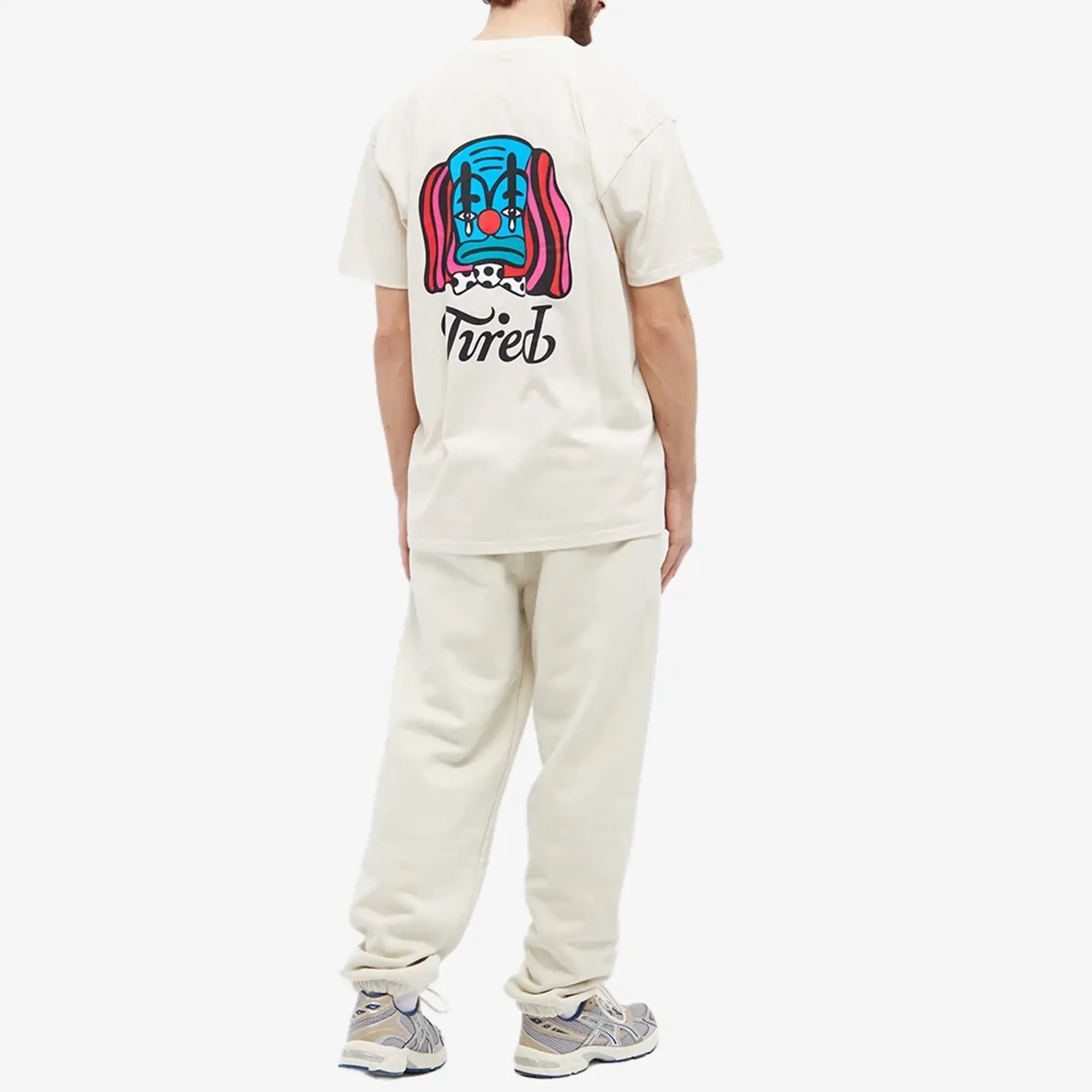 Tired Skateboards Men's Clown T-Shirt Neutrals
