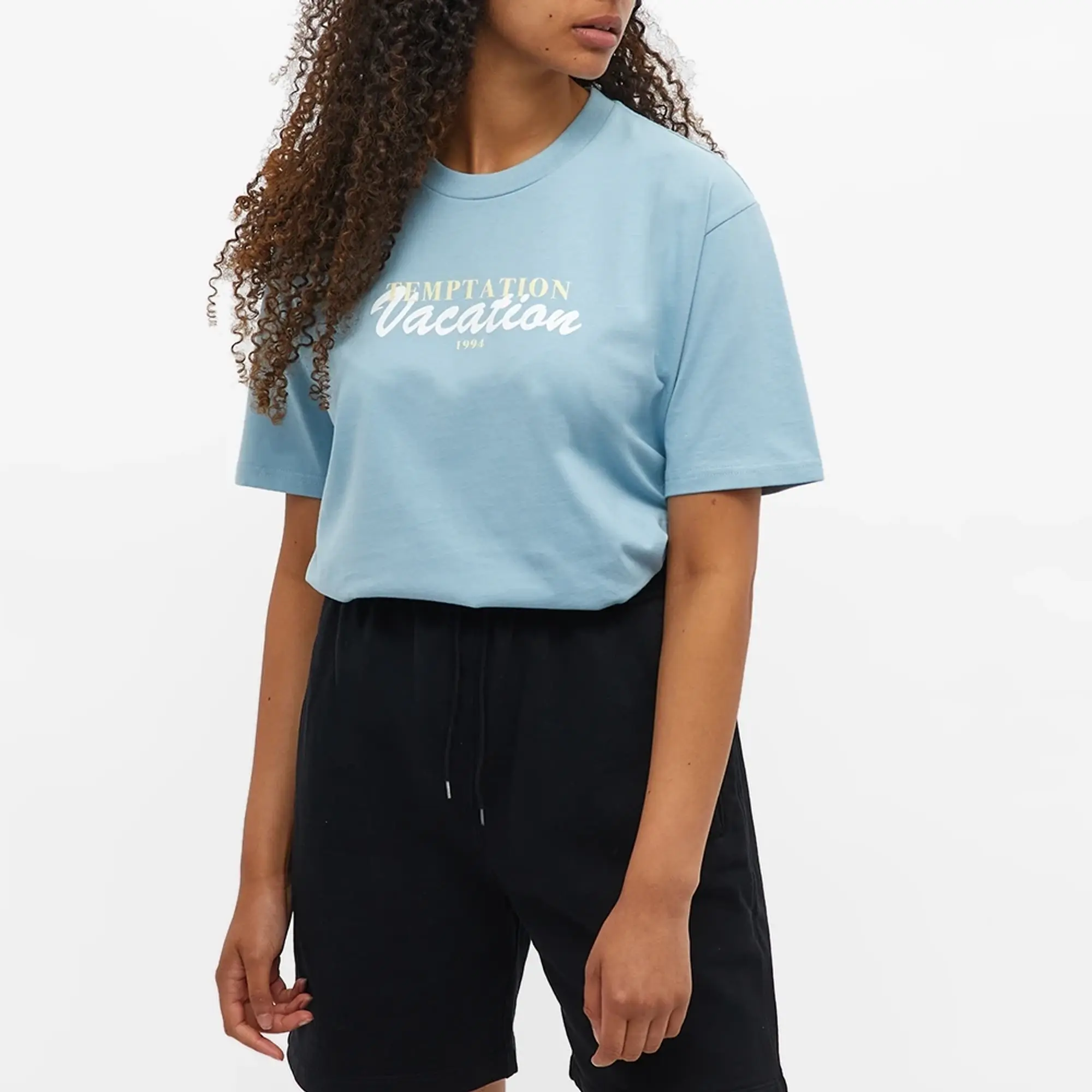 Temptation Vacation Women's 1994 Tee Baby Blue