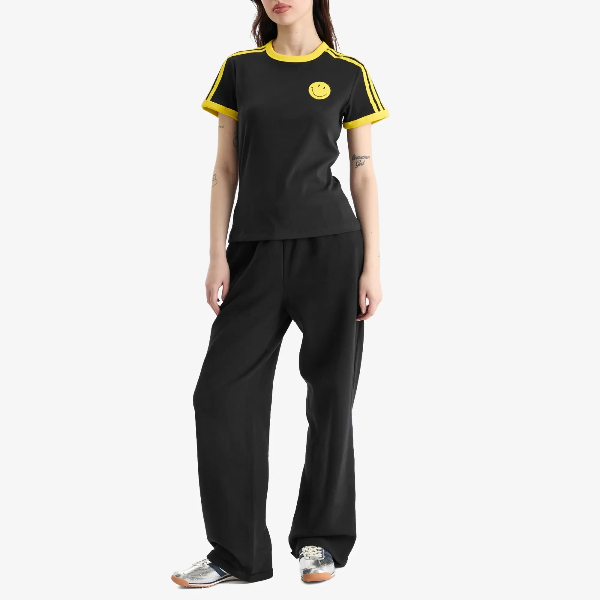 Adidas Women's Smiley Cali T-Shirt Black