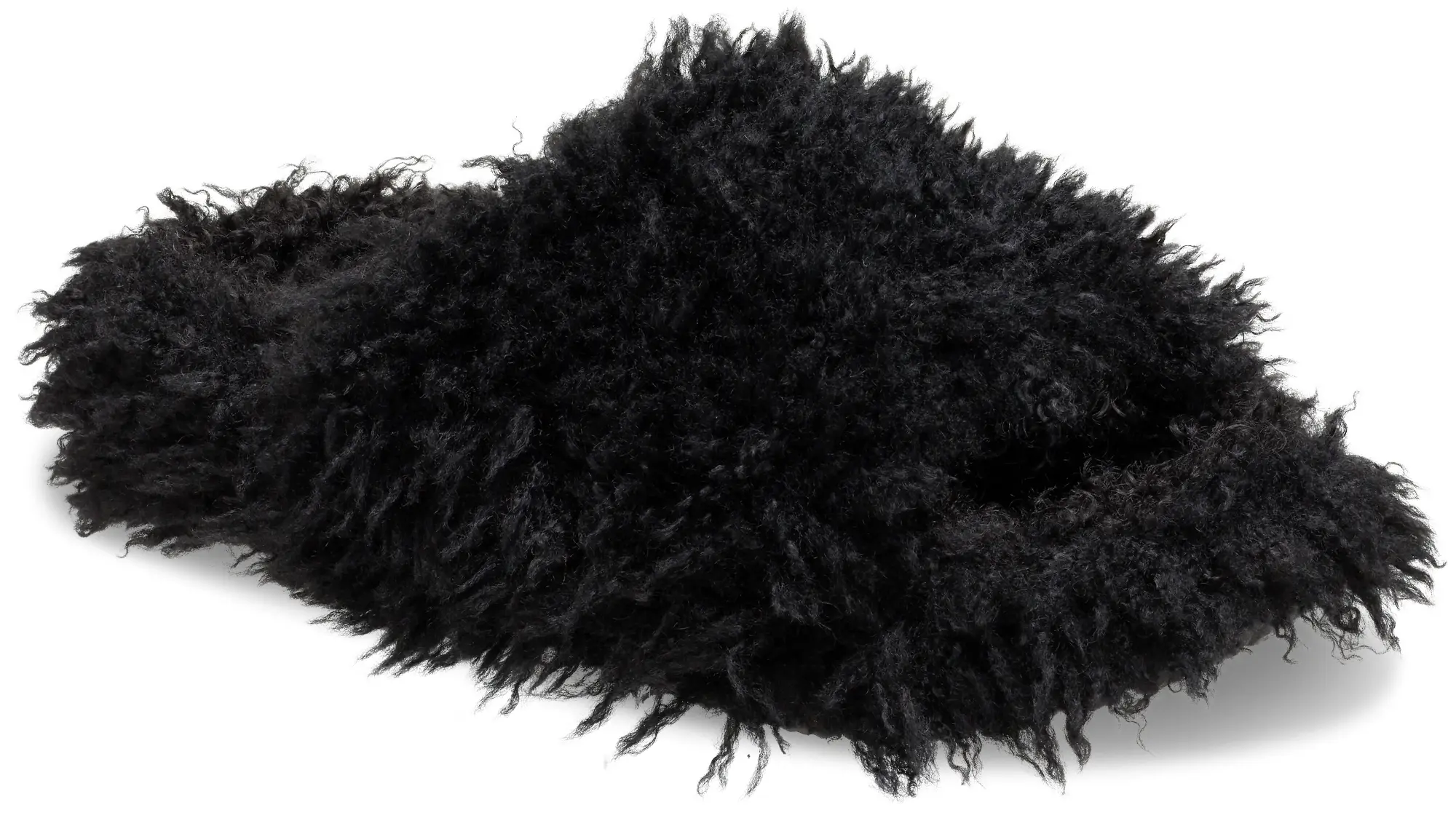 Crocs | Unisex | Classic Shaggy Fur | Slides | Black | W9/M8