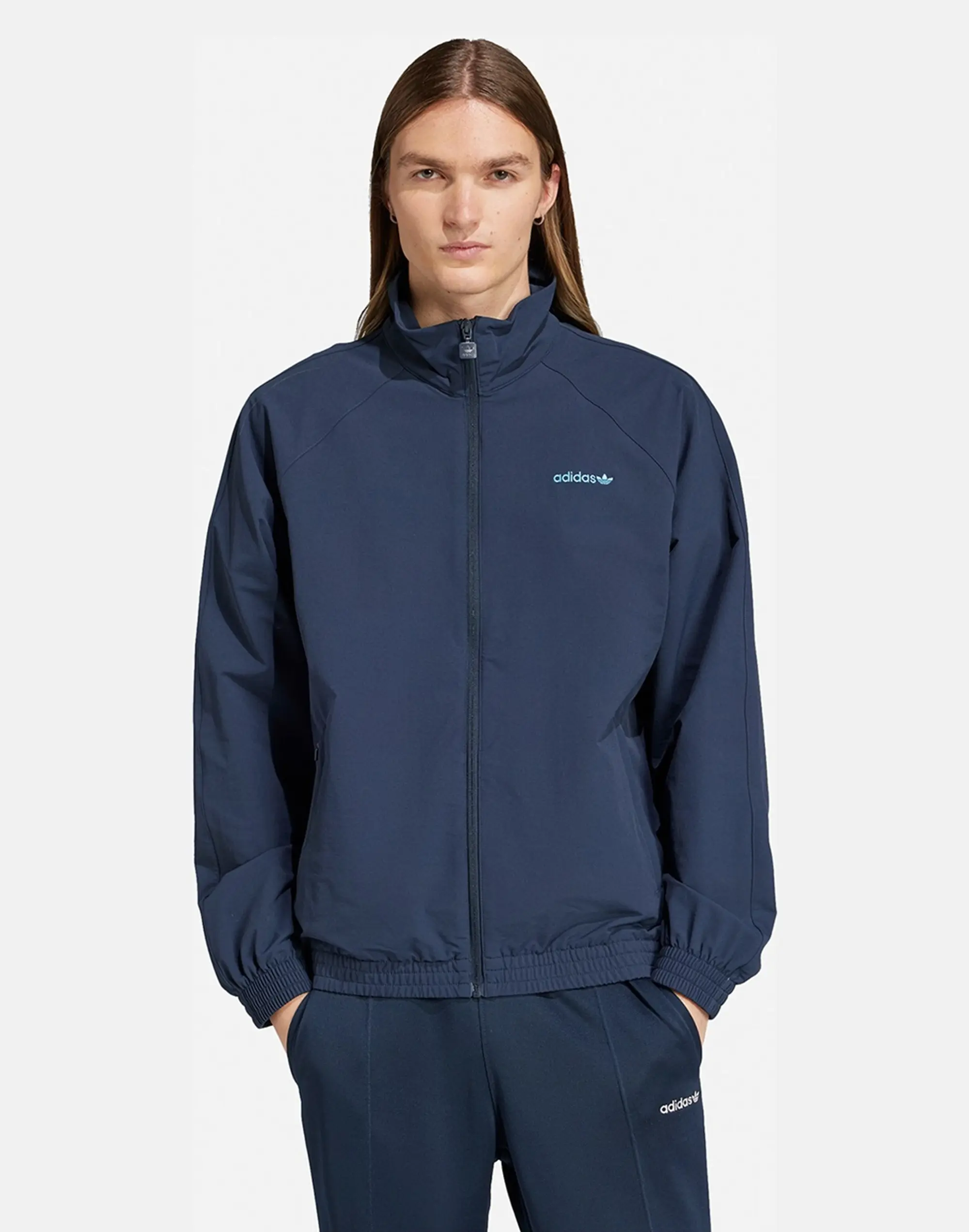 Men's Adidas Originals Woven Track Jacket in Navy Blue