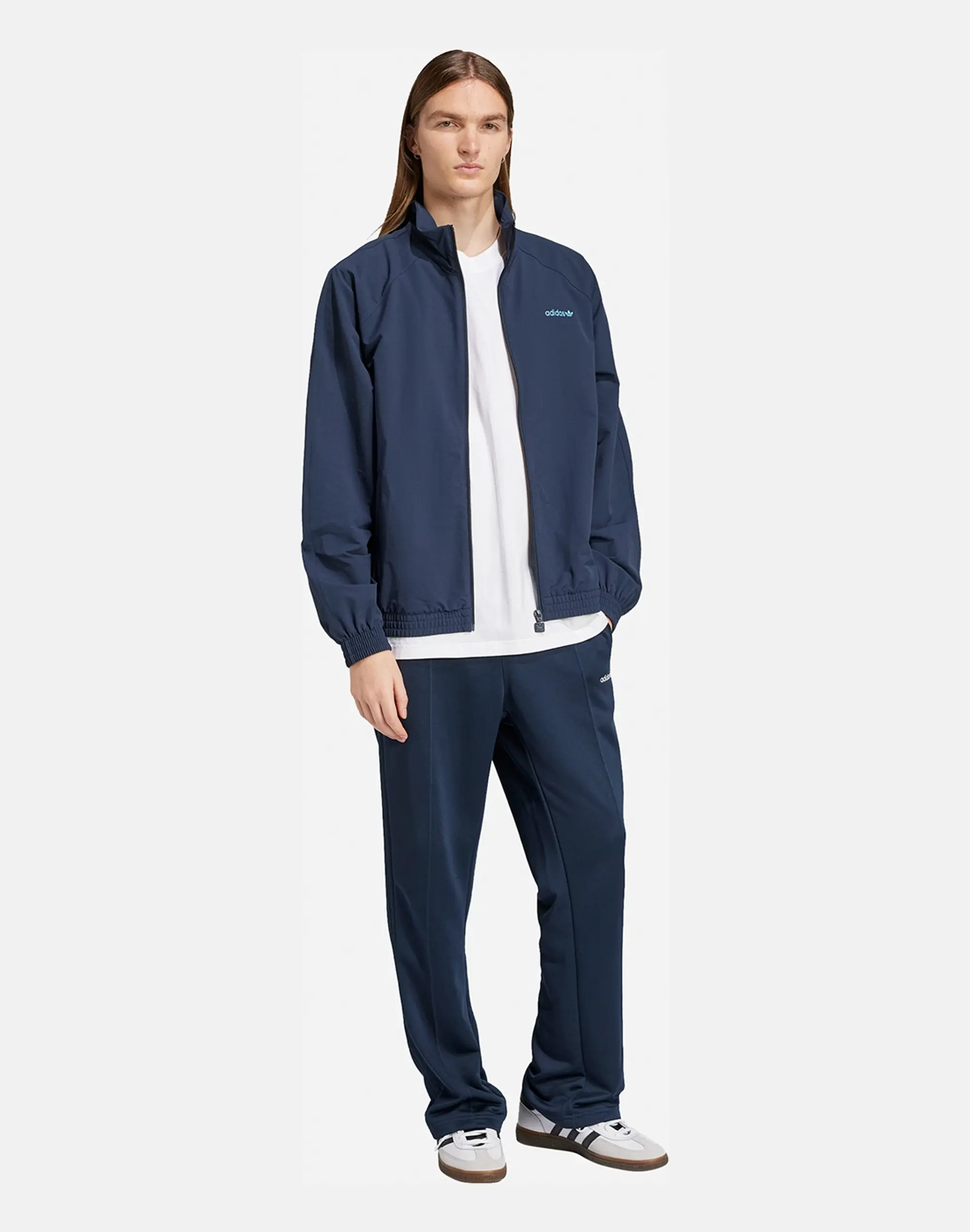 Men's Adidas Originals Woven Track Jacket in Navy Blue
