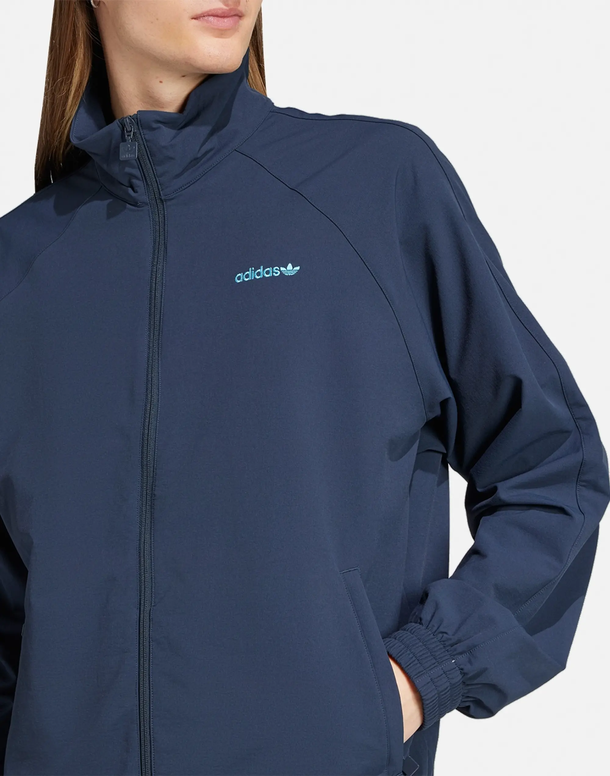 Men's Adidas Originals Woven Track Jacket in Navy Blue