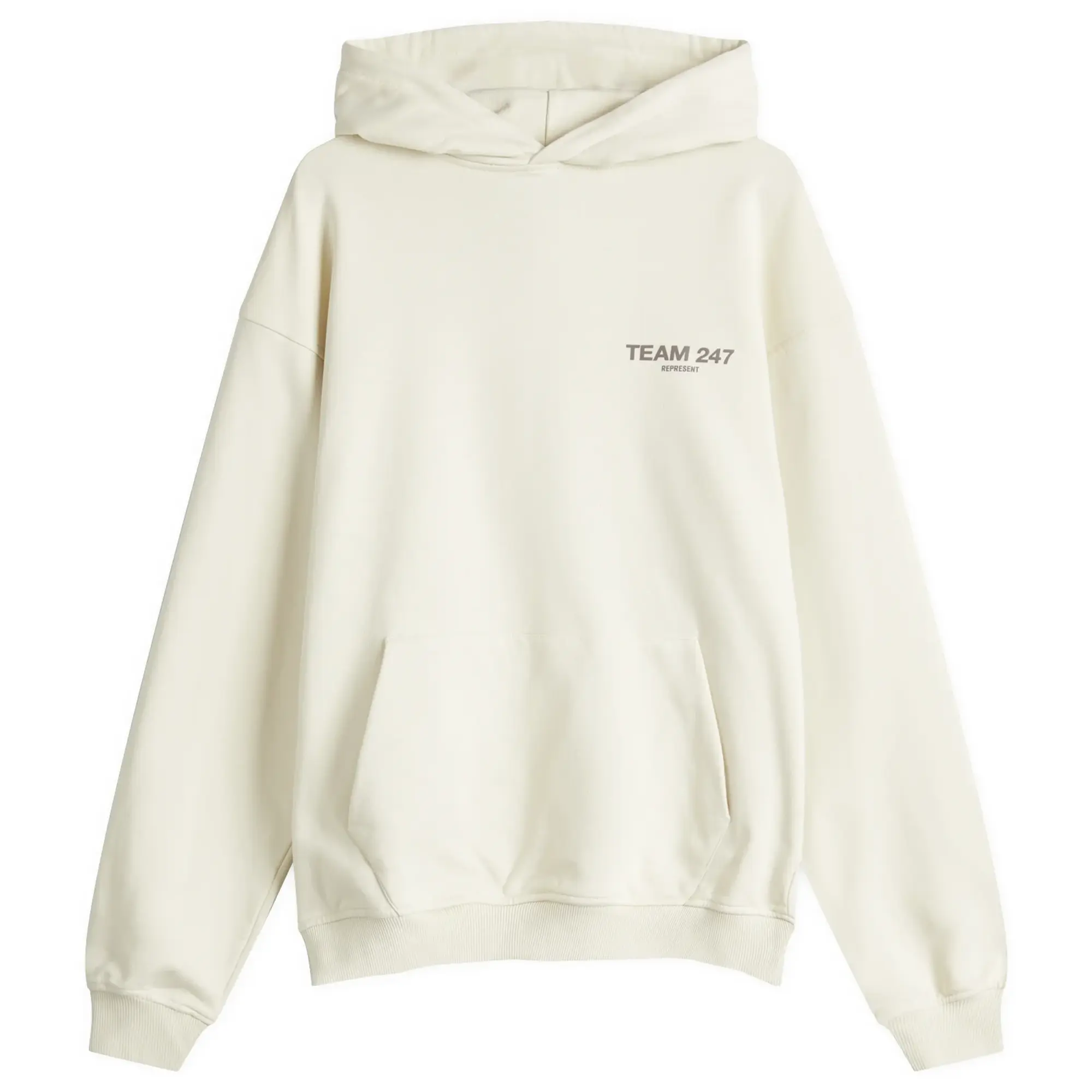 Represent Men's Team 247 Oversized Hoodie Cream