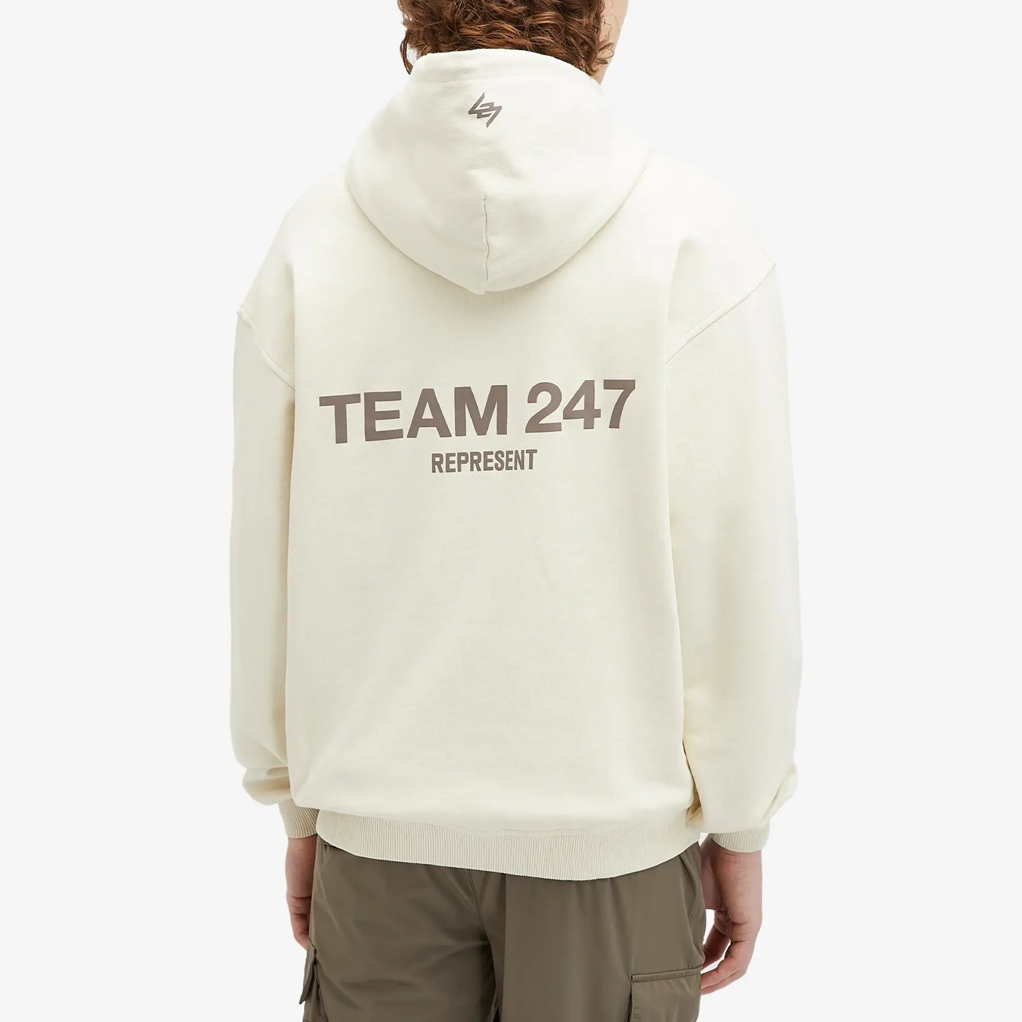 Represent Men's Team 247 Oversized Hoodie Cream