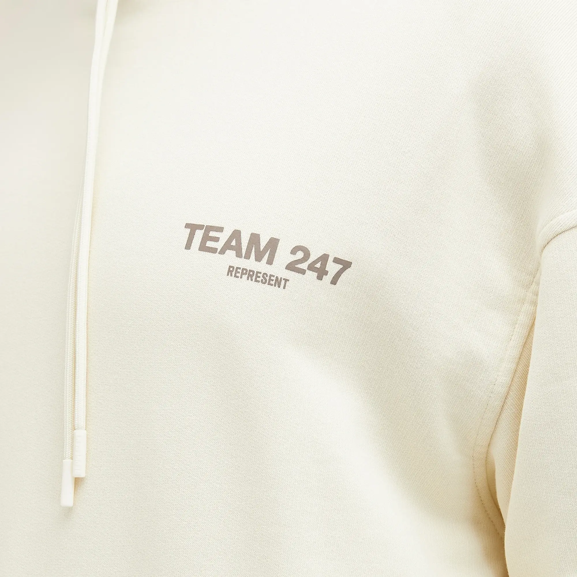 Represent Men's Team 247 Oversized Hoodie Cream