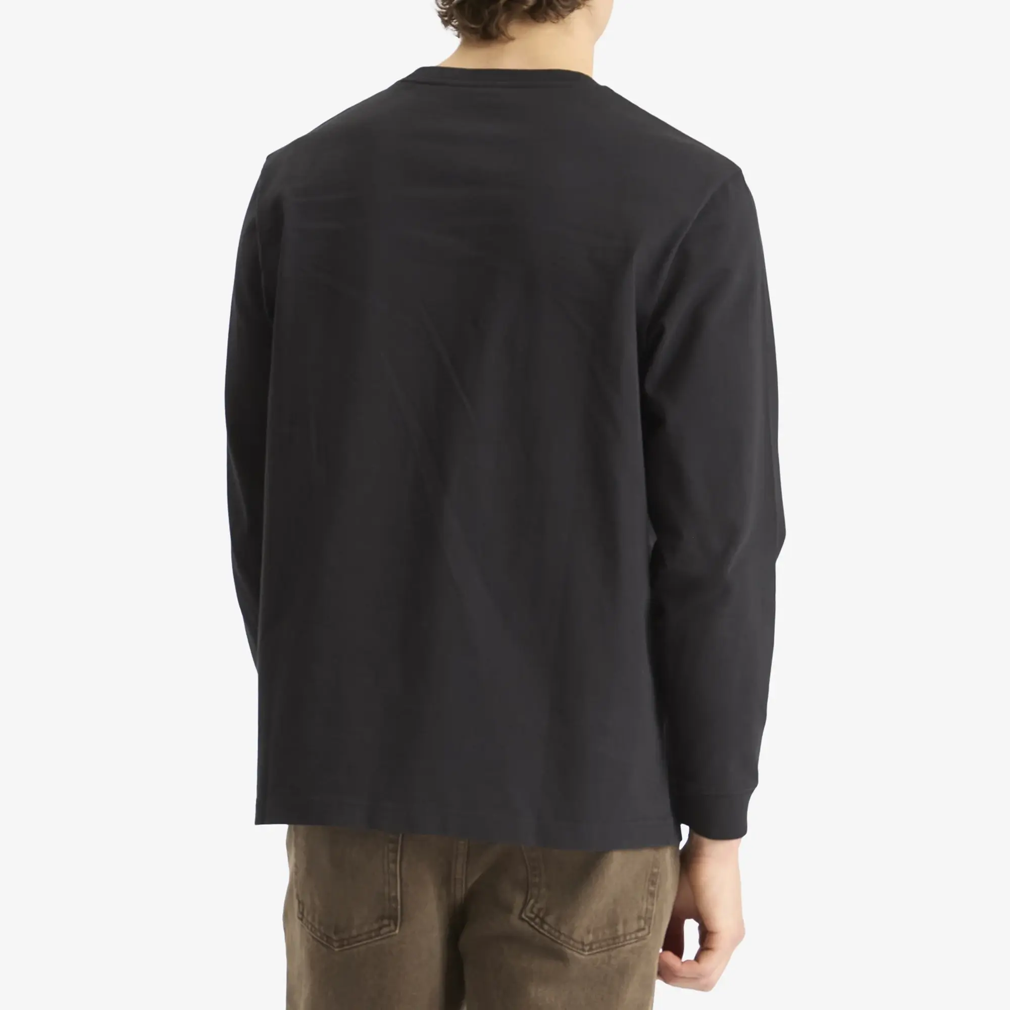 Maison Kitsuné Maison Kitsune Bold Fox Head Patch Comfort Long Sleeve T-Shi Black
