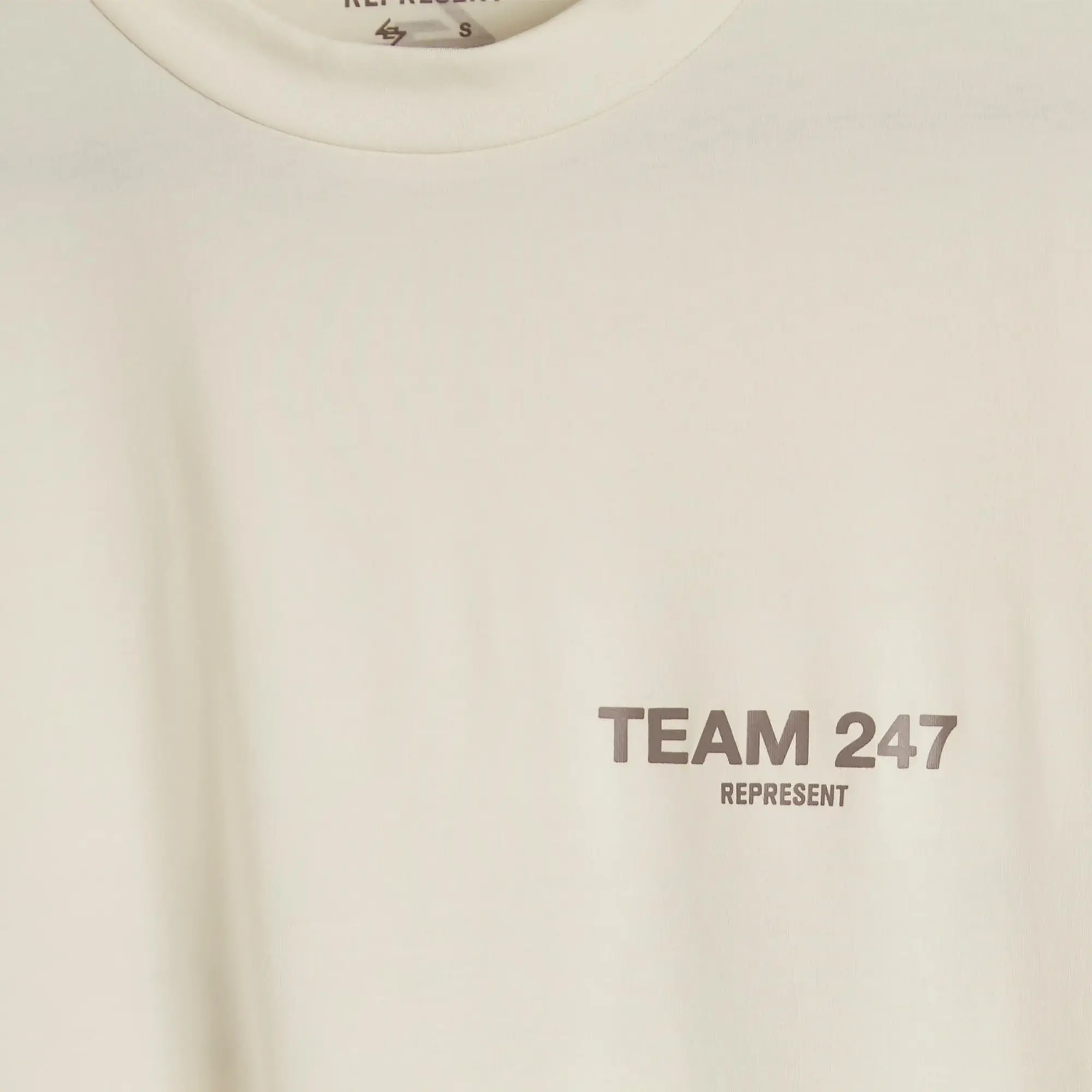 Represent Men's Team 247 Oversized T-Shirt Cream