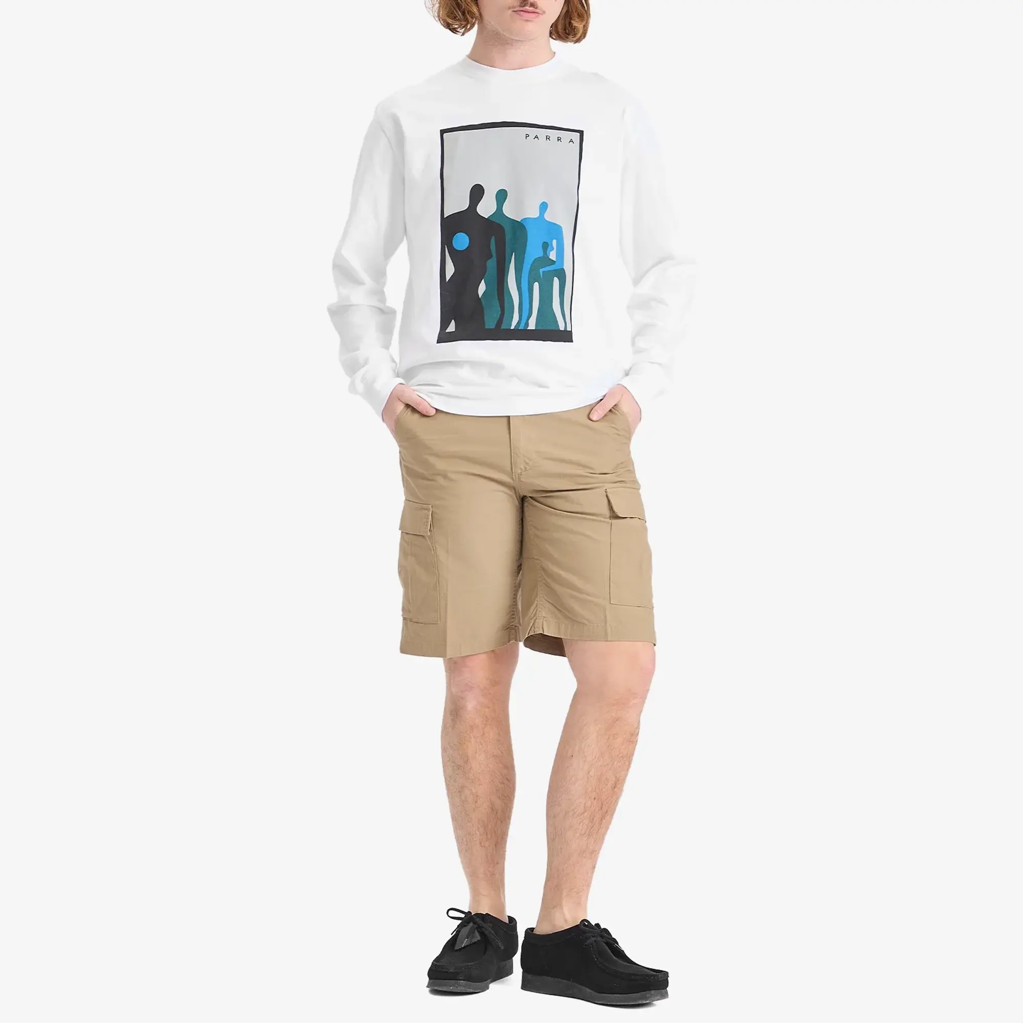 By Parra Men's The Visitors Long Sleeve T-Shirt White