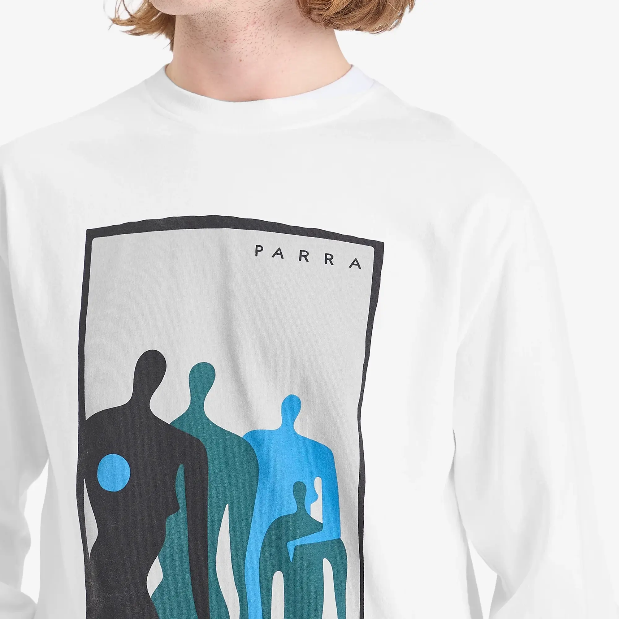 By Parra Men's The Visitors Long Sleeve T-Shirt White