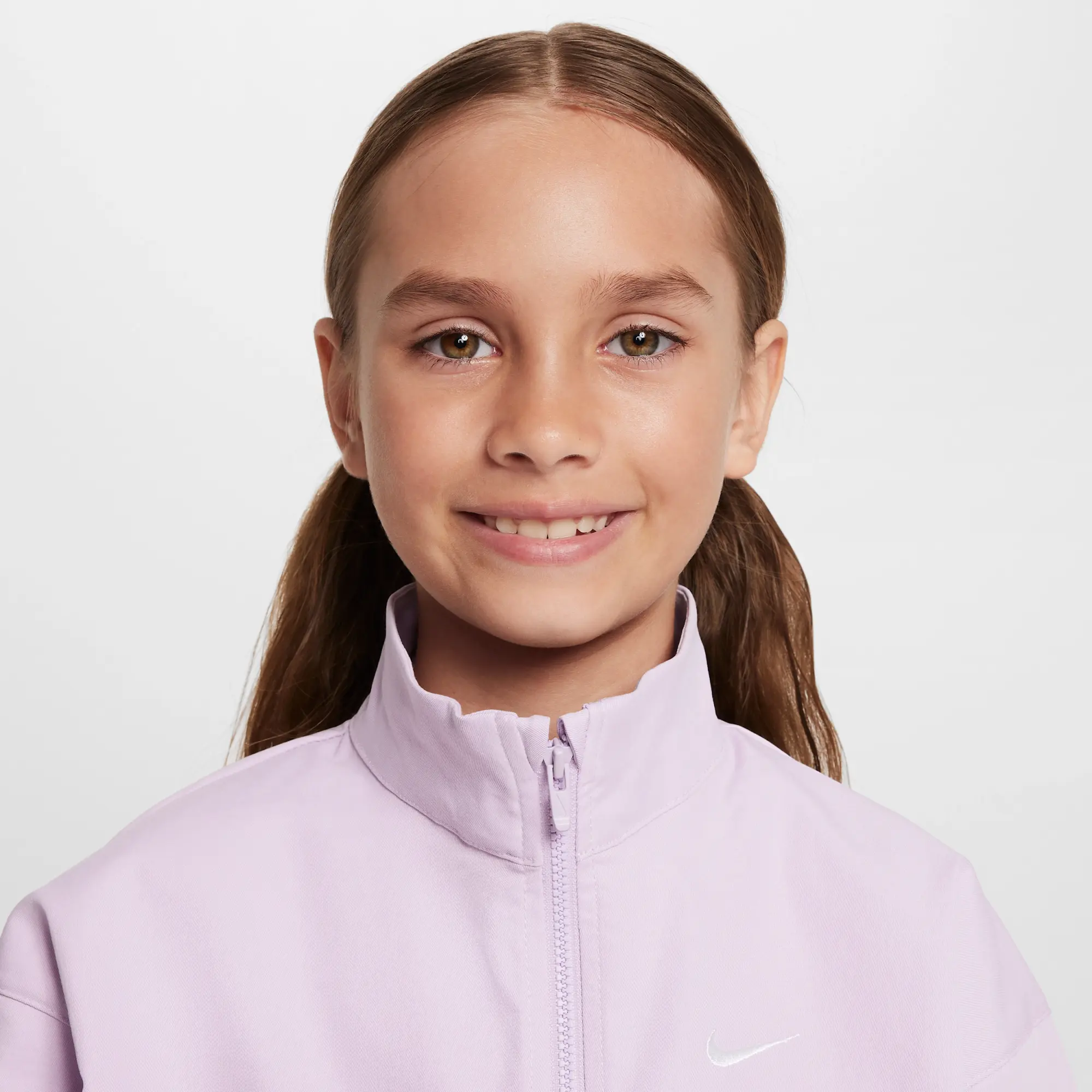 Nike Sportswear Girls' Oversized Lightweight Jacket - Purple - Polyester