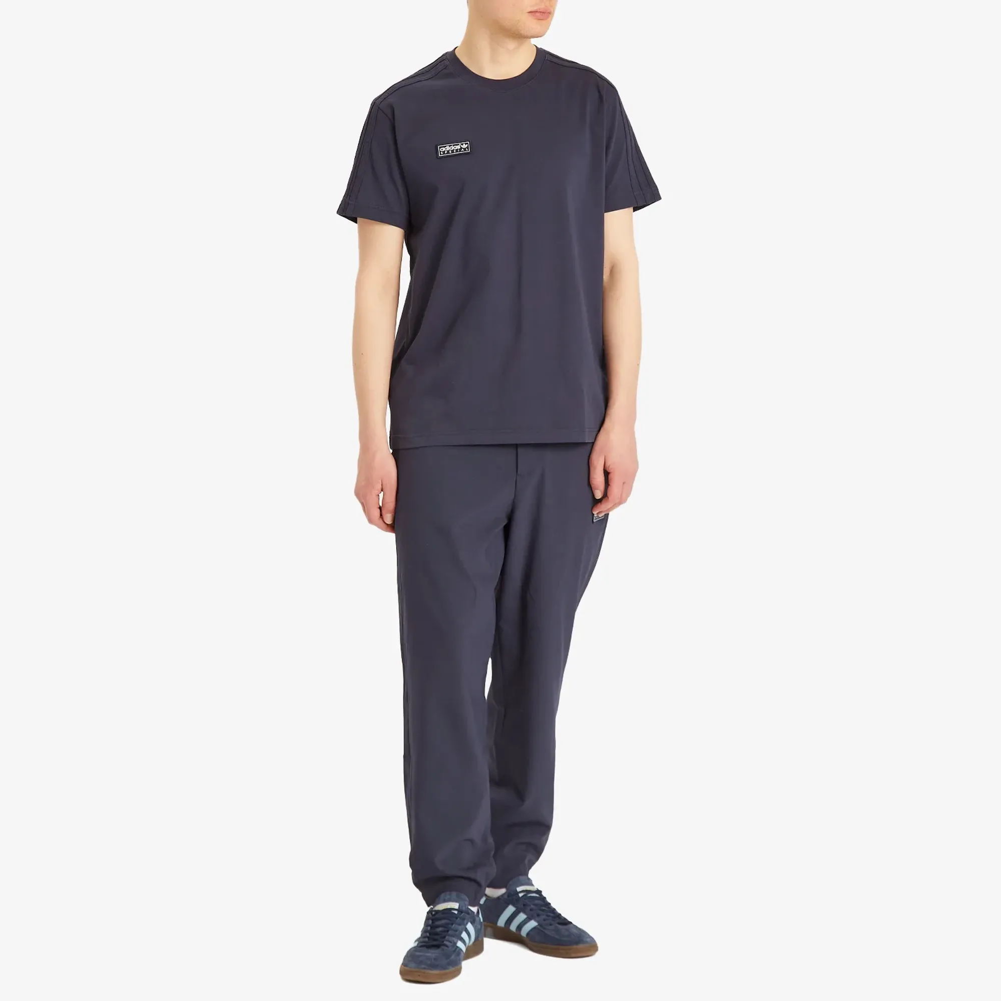 adidas SPZL Brockhall T-Shirt - Navy, Navy | JY0584 | FOOTY.COM
