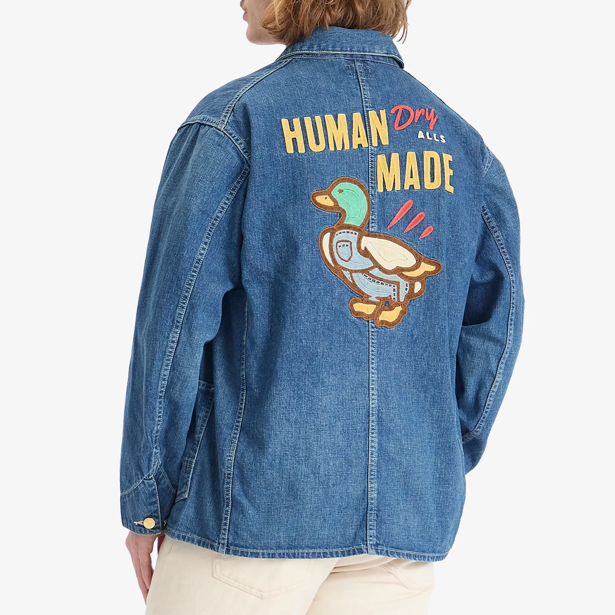 Human Made Men's Denim Future Coverall Jacket Indigo