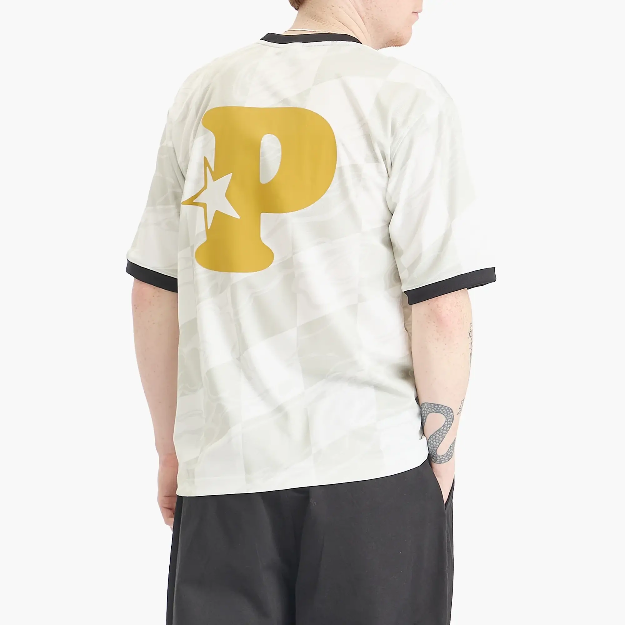 Pawa Speed Sports Men's Doggo Football Shirt Cream/Gold