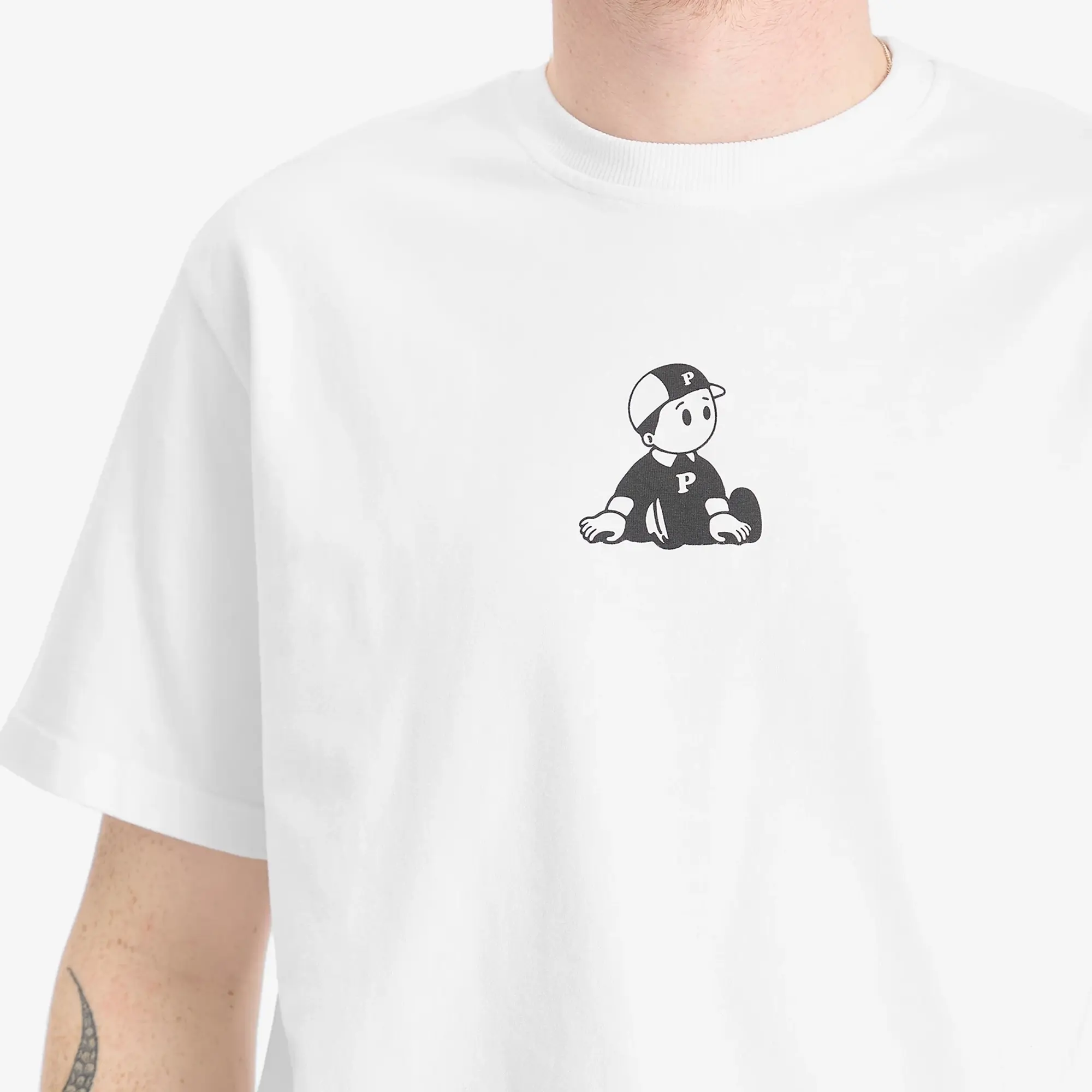 Pawa Speed Sports Men's Boy T-Shirt White