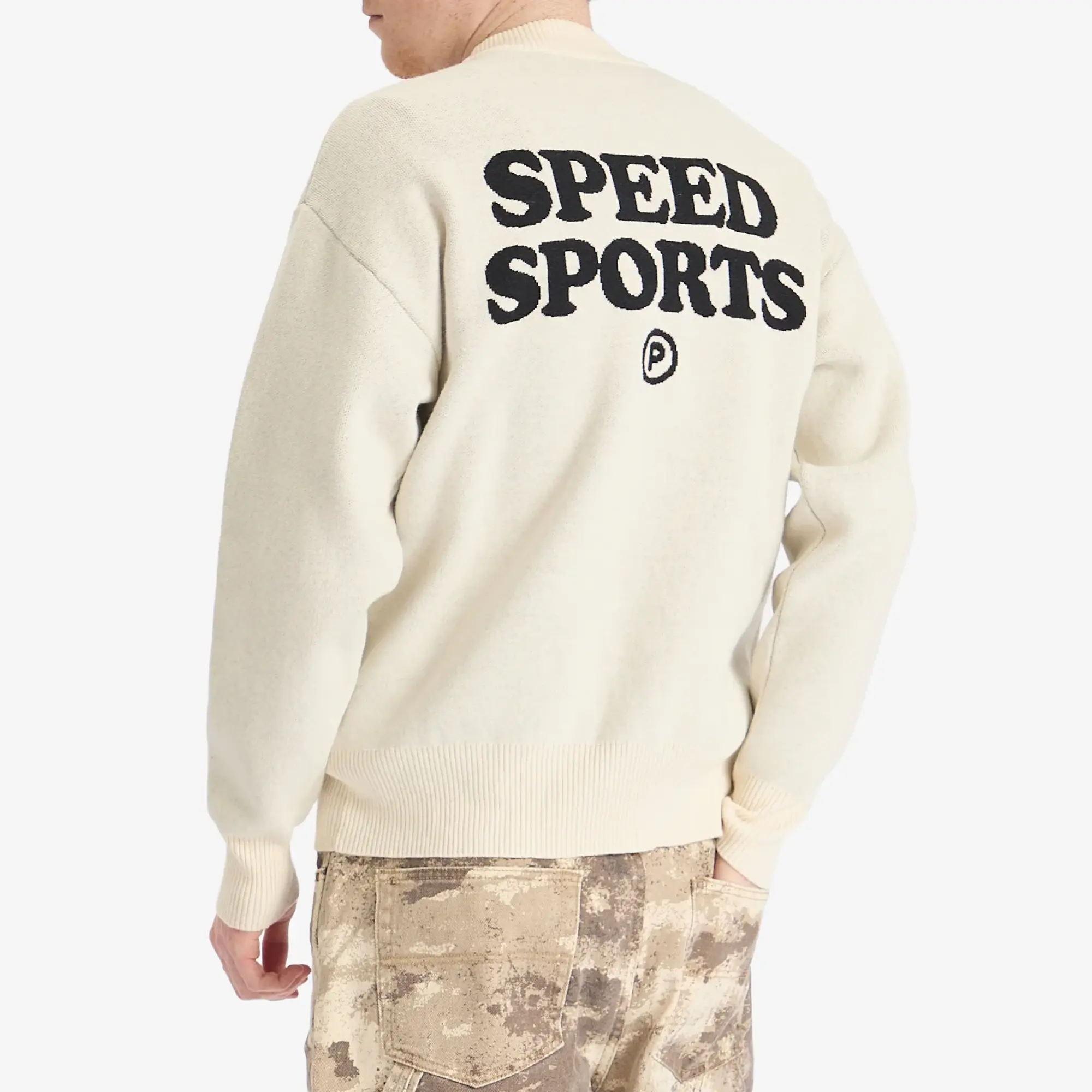 Pawa Speed Sports Men's Doggo Knit Sweater Cream