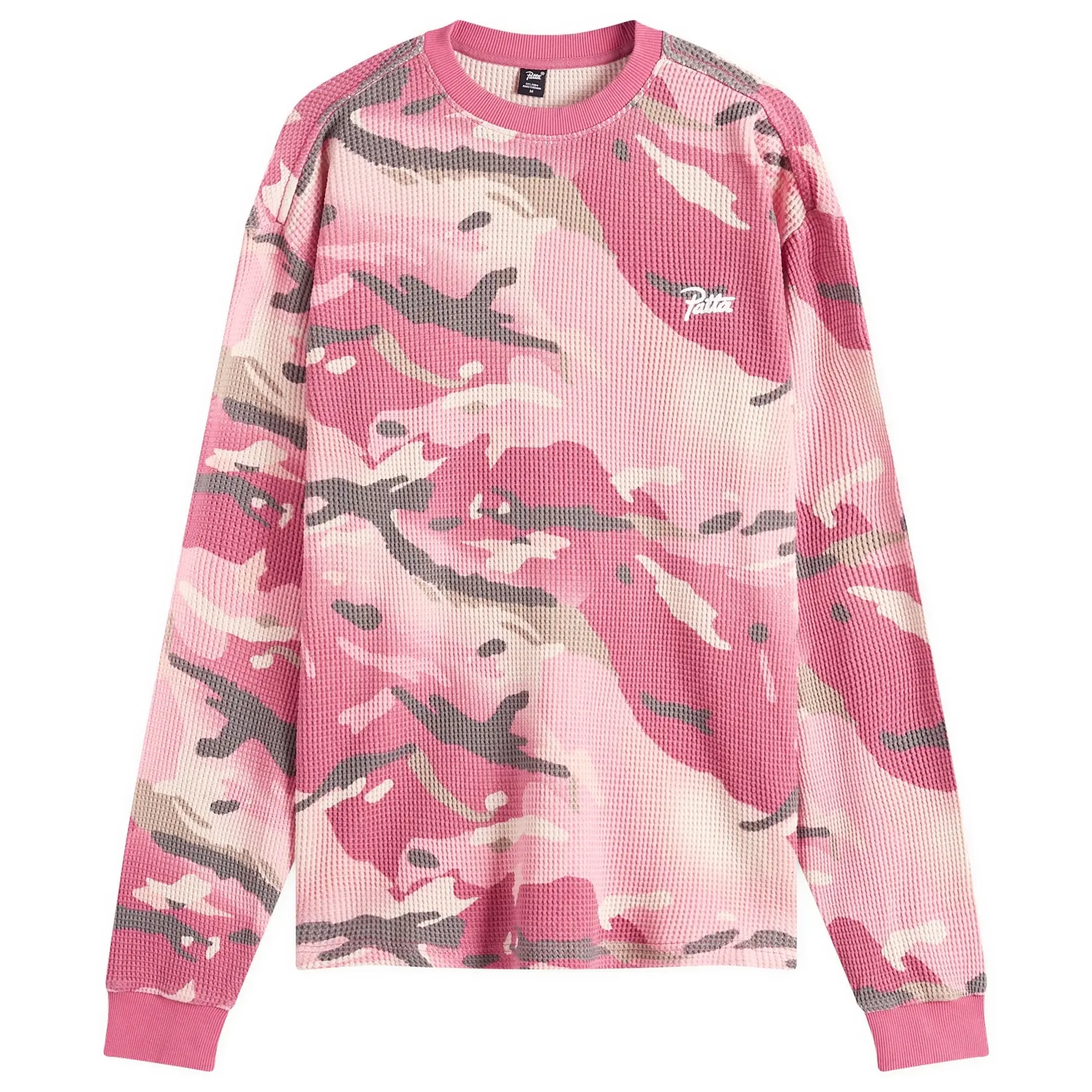 Patta Men's Cactus Flower Camo Waffle Long Sleeve T-Shirt Multi