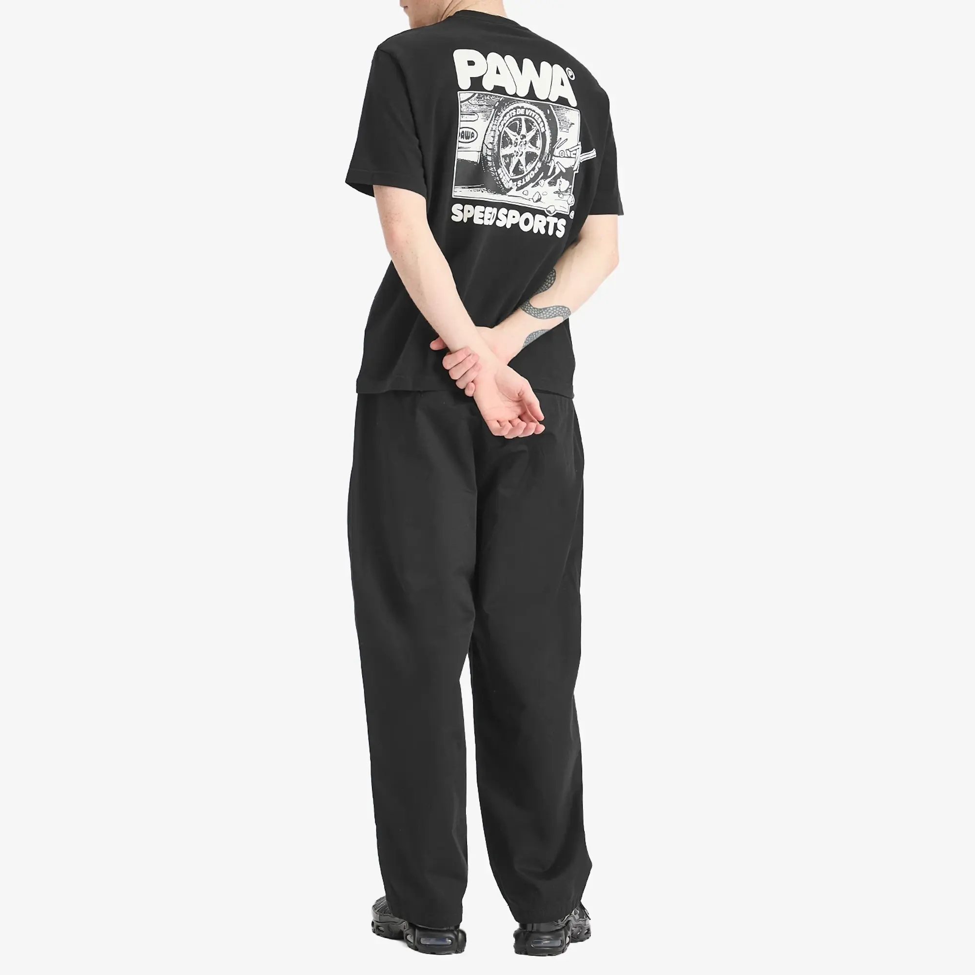 Pawa Speed Sports Men's Burnout T-Shirt Black