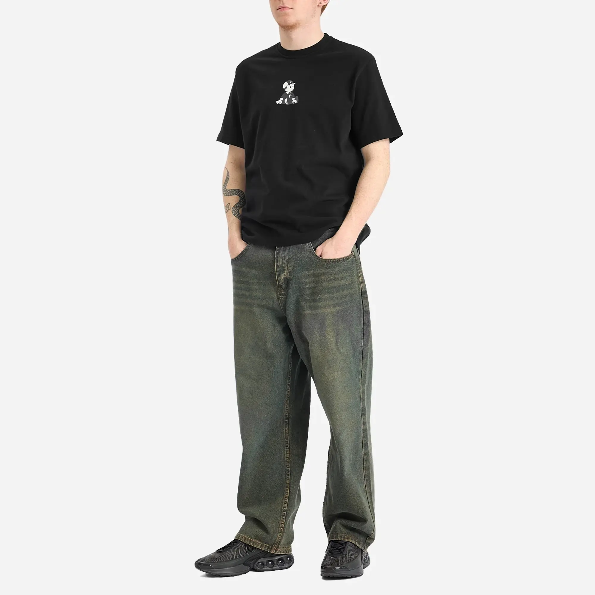 Pawa Speed Sports Men's Boy T-Shirt Black