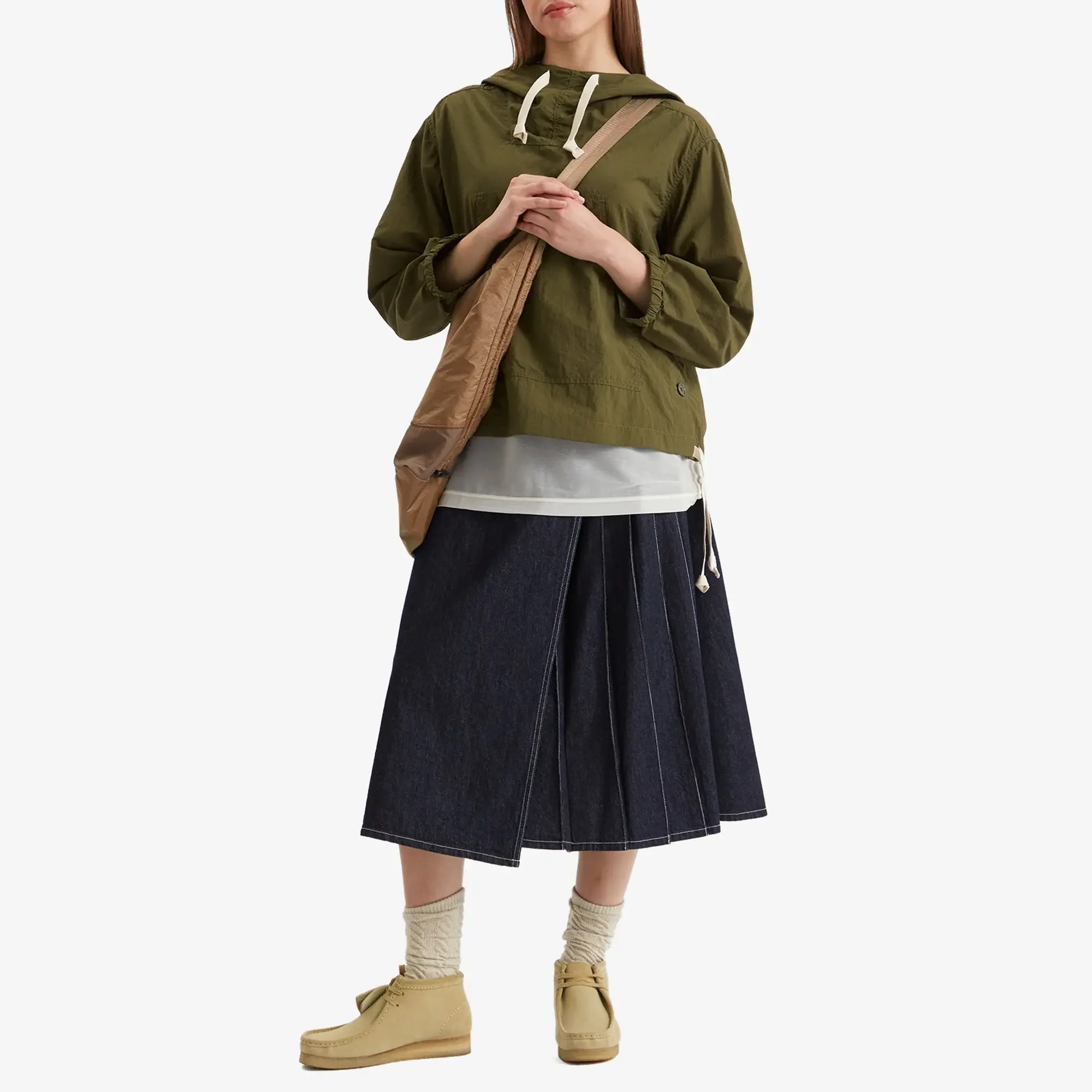 Beams Boy Women's Side String Anorak Olive