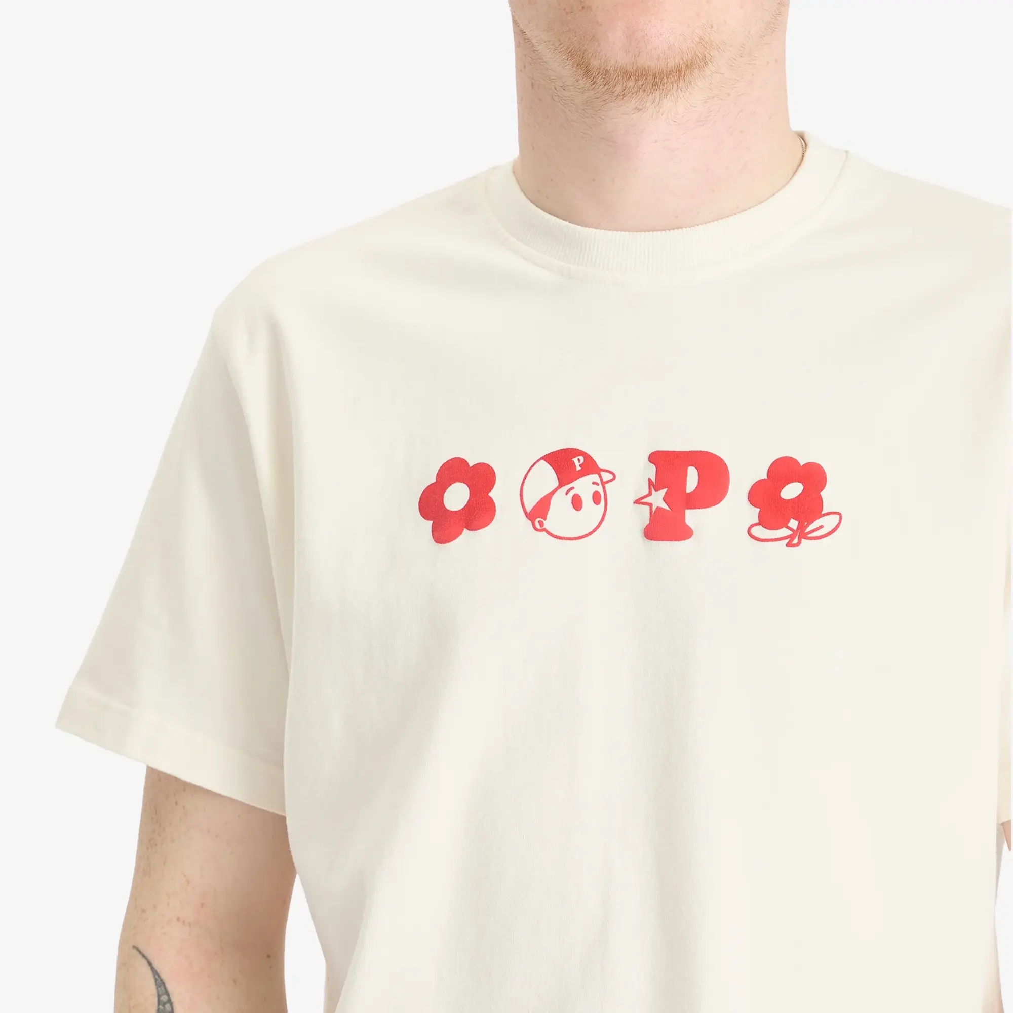 Pawa Speed Sports Men's Monogram T-Shirt Cream