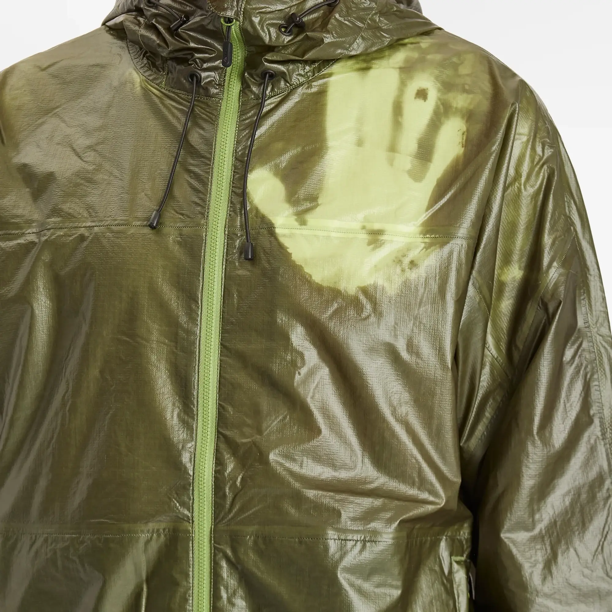 Purple Mountain Observatory Men's Heatreactive Breeze Jacket Khaki/Lime