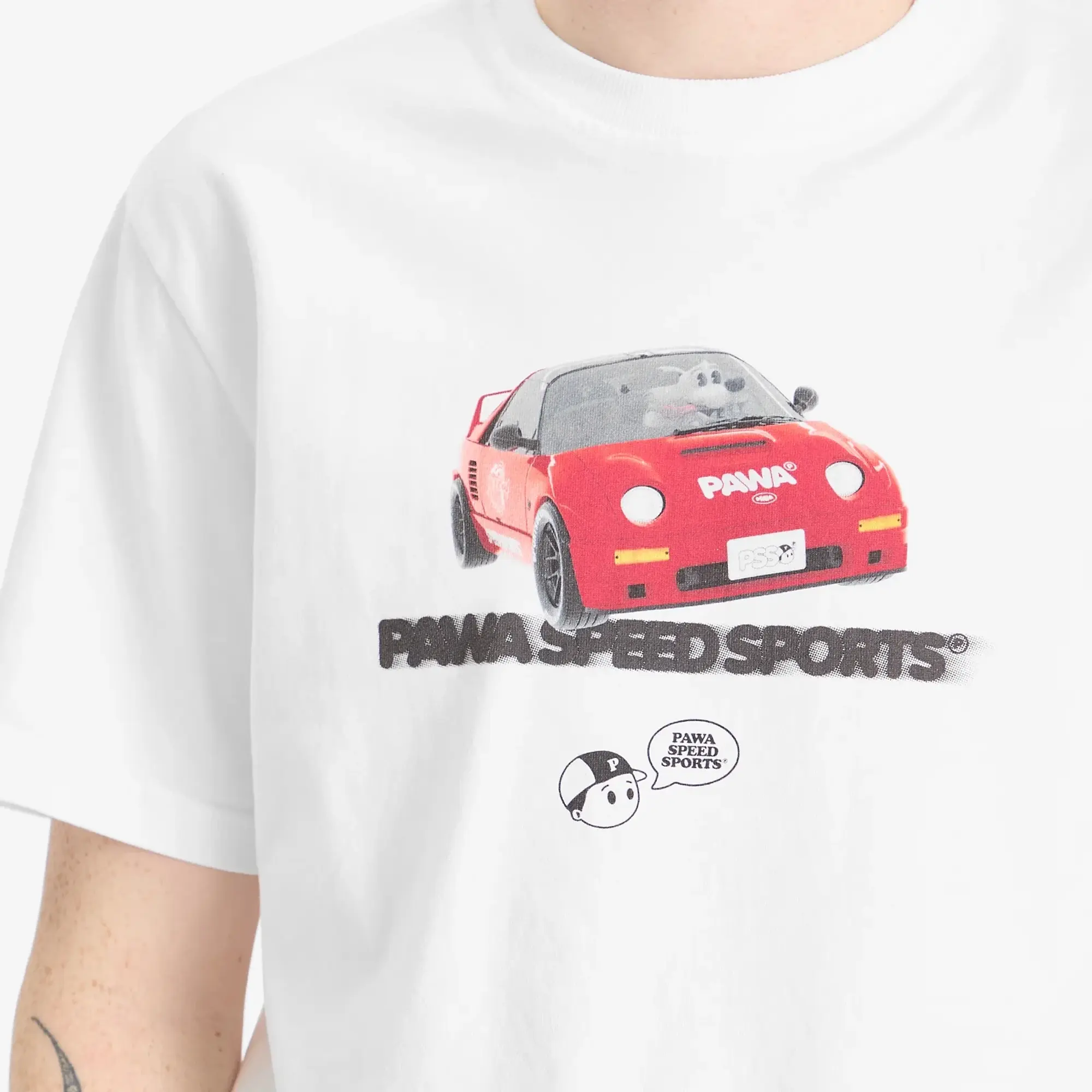 Pawa Speed Sports Men's Az1 Mission T-Shirt White