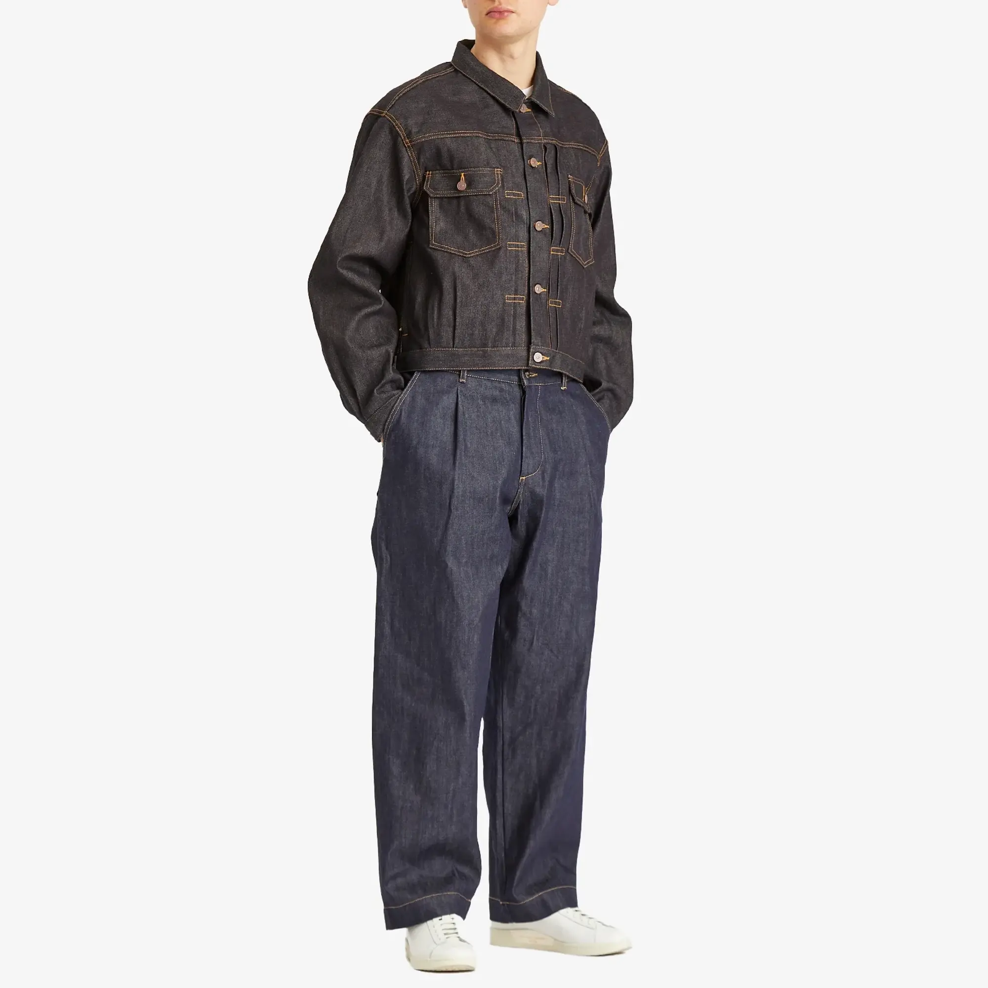 Visvim Men's SS 101X Unwashed Denim Jacket