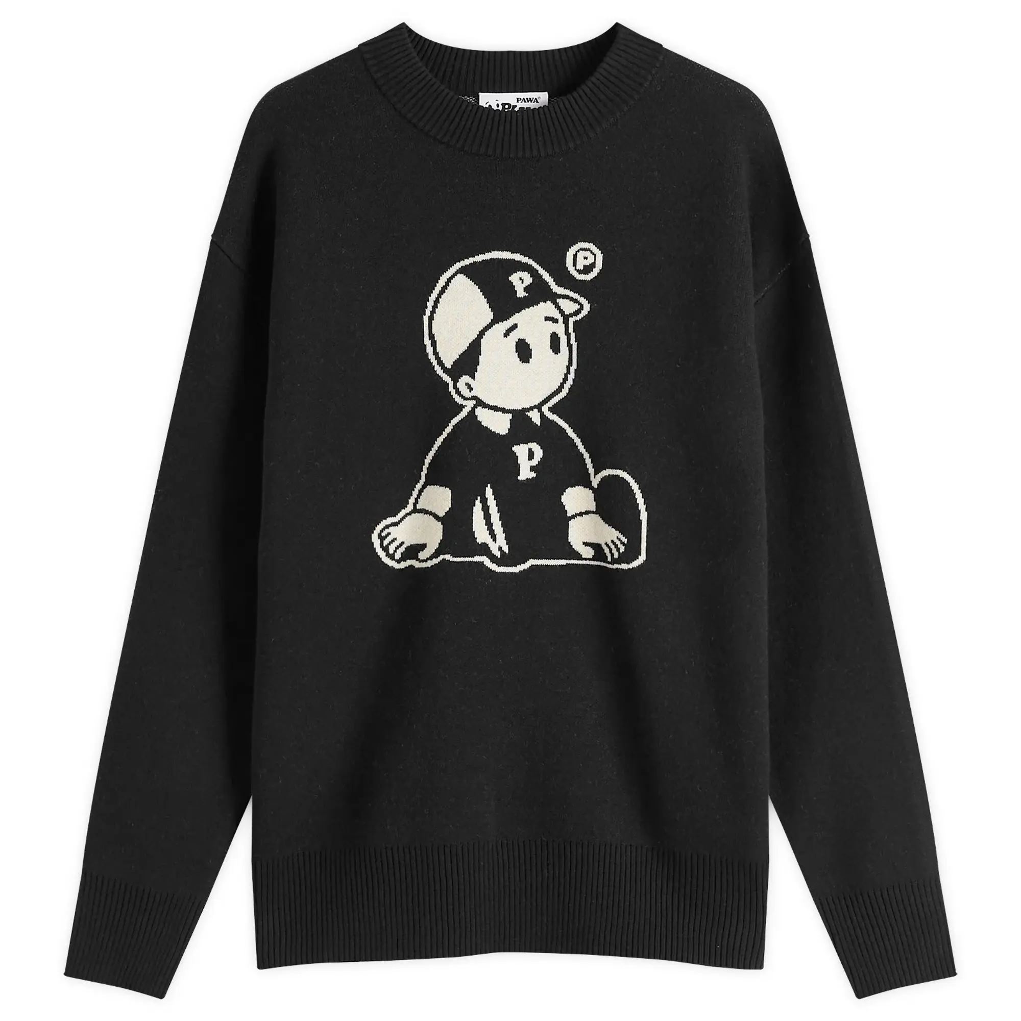 Pawa Speed Sports Men's Og Boy Knit Sweater Black