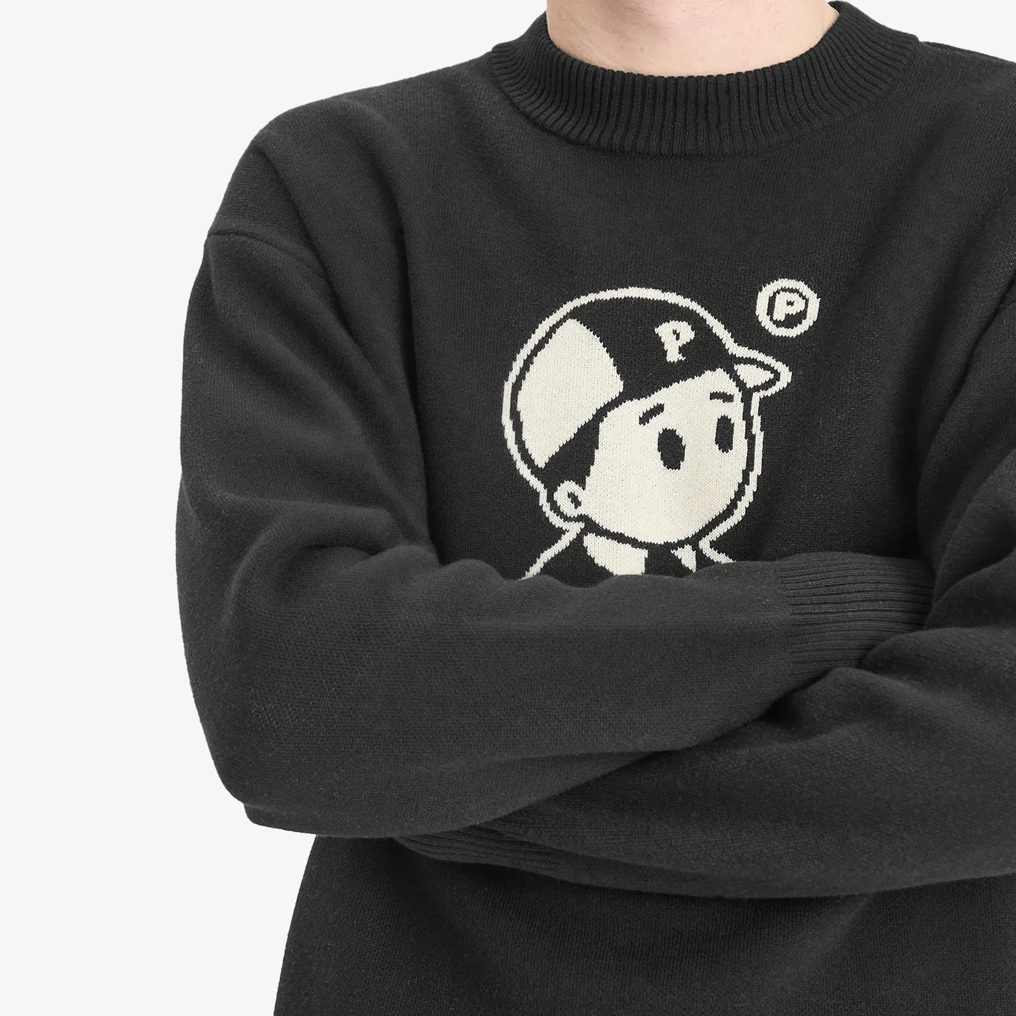 Pawa Speed Sports Men's Og Boy Knit Sweater Black