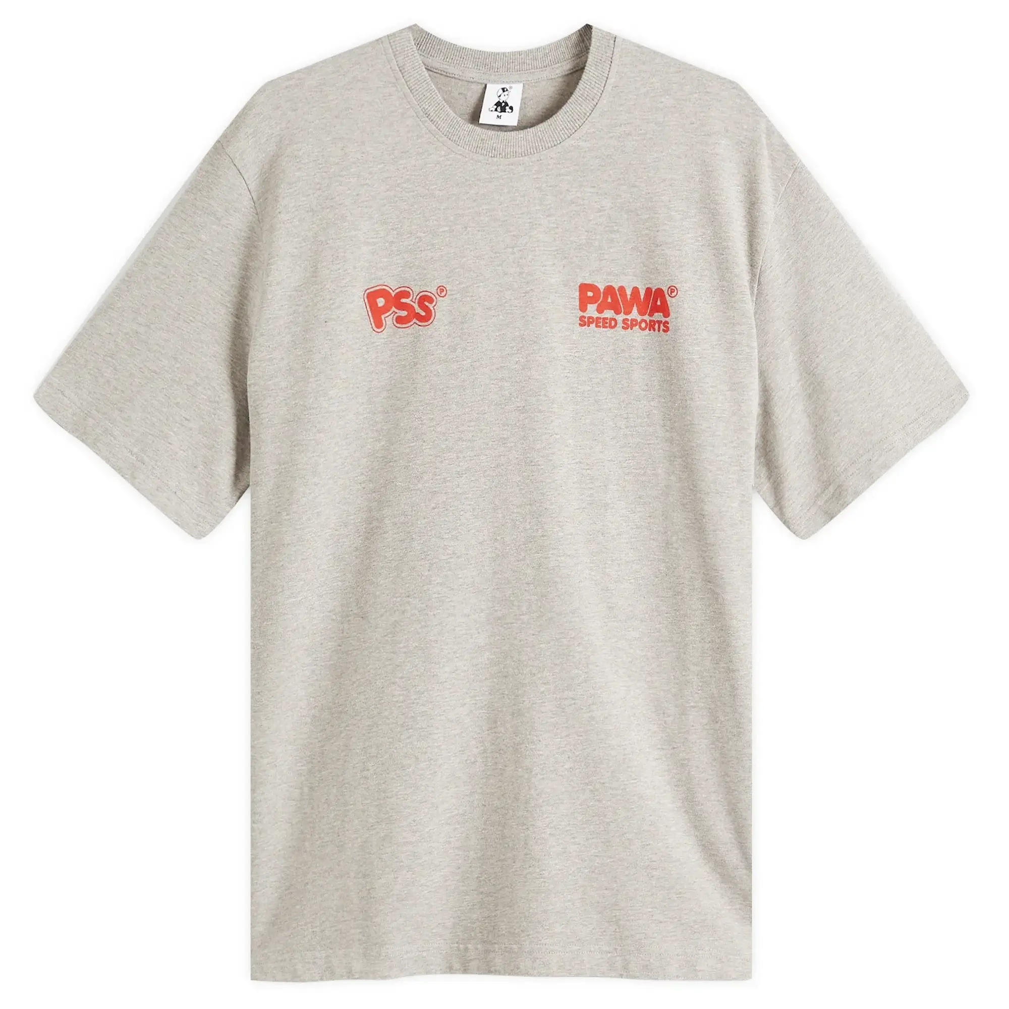Pawa Speed Sports Men's Burnout T-Shirt Grey Marl