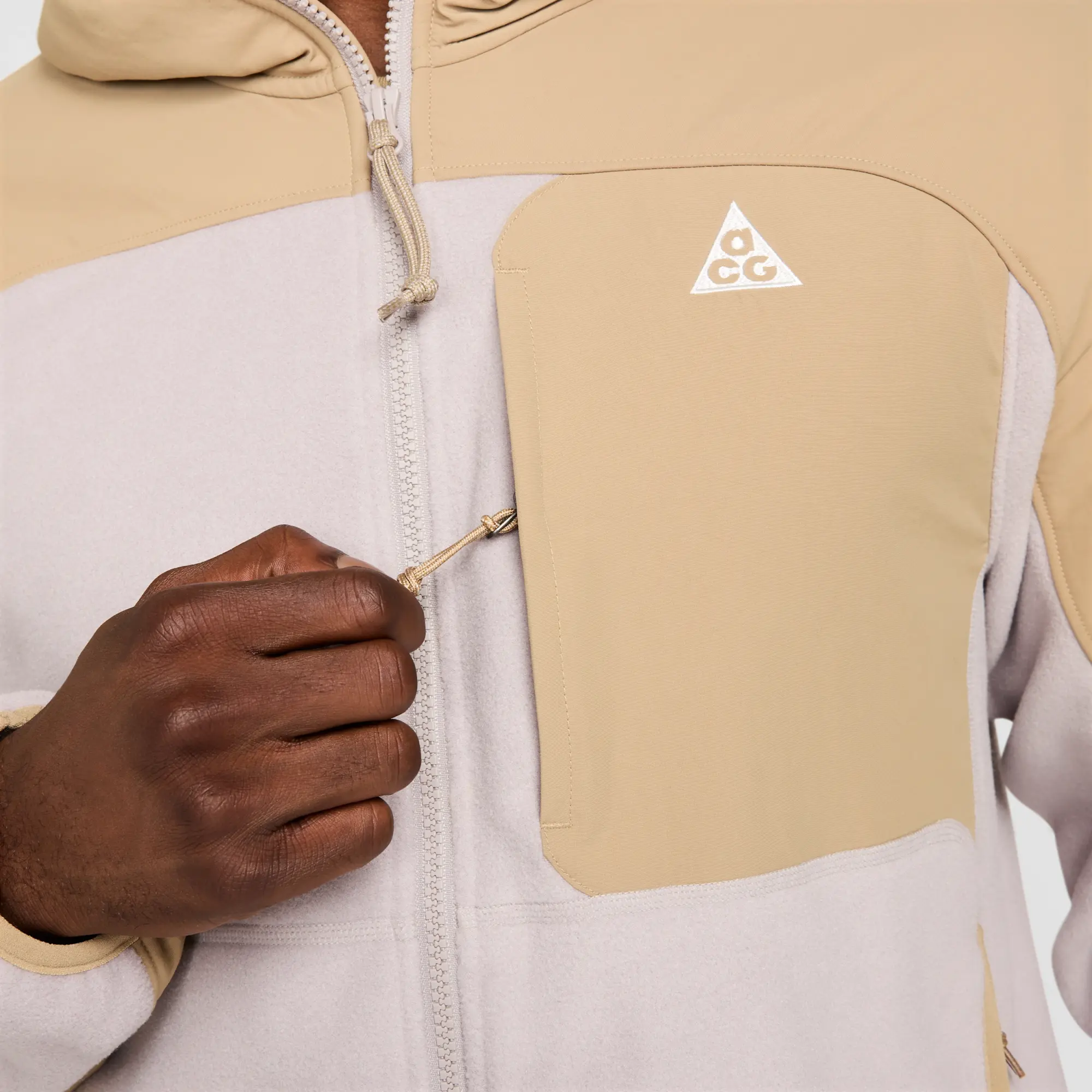 Nike ACG 'Wolf Tree' Plus Full-Zip Hooded Mid Layer - Brown - Polyester