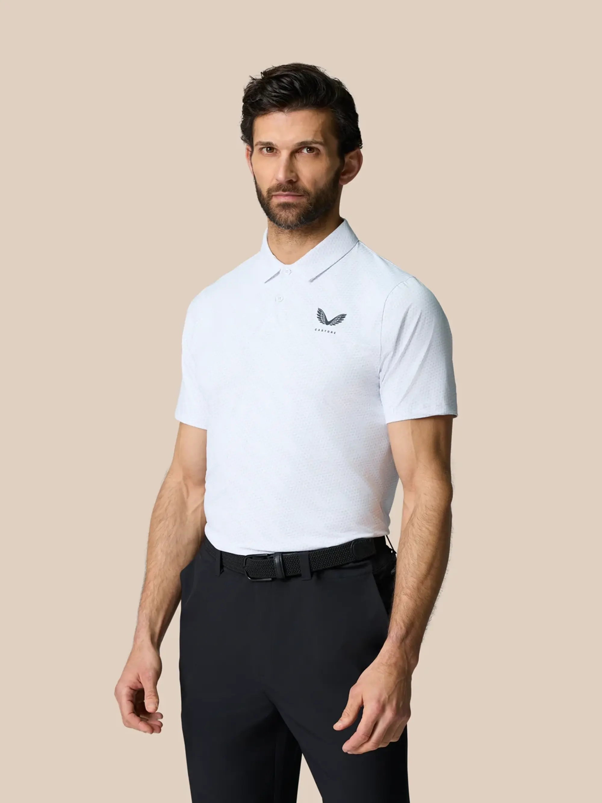 Castore Club Graphic Polo - White