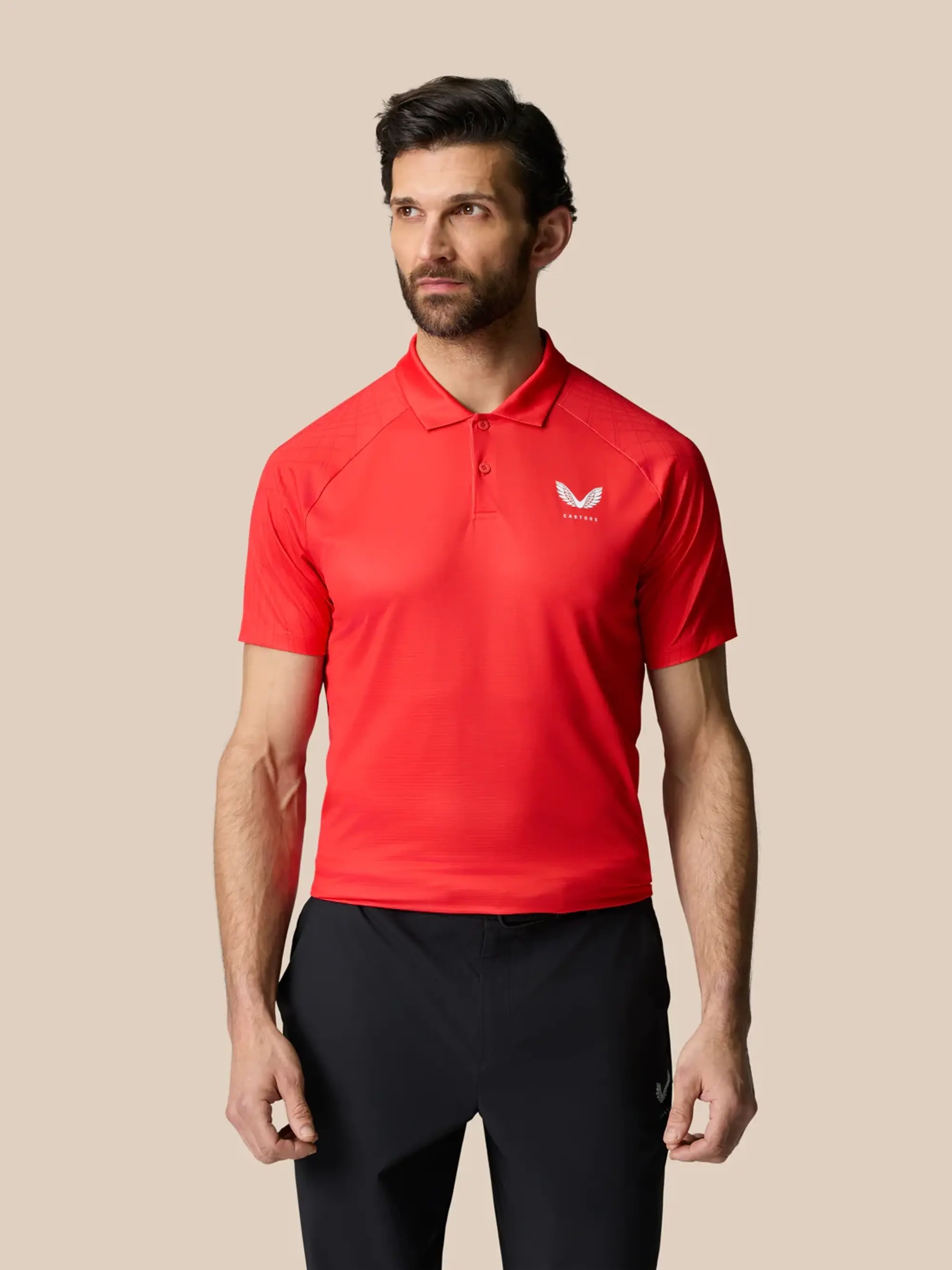 Castore Club Graphic Polo - White