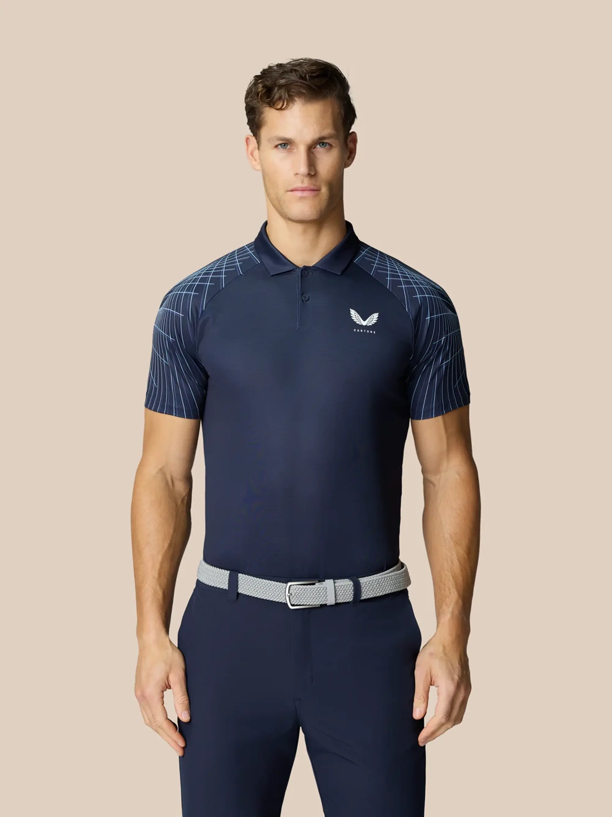 Castore Club Graphic Polo - White