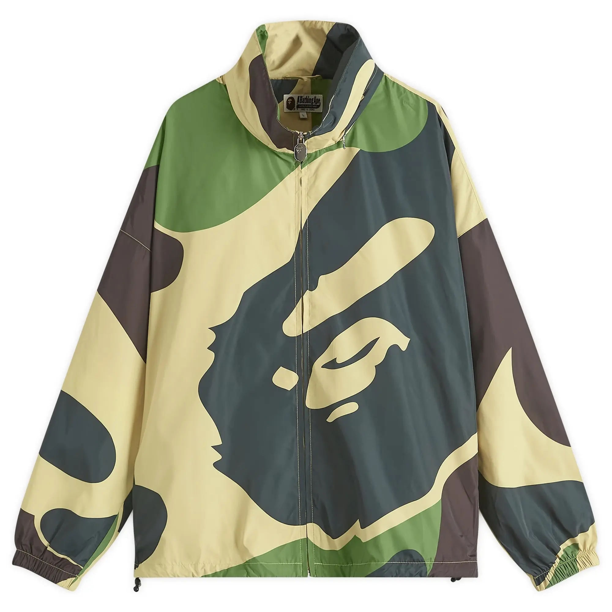 A Bathing Ape Men's Abc Camo Nylon Hooded Jacket Green