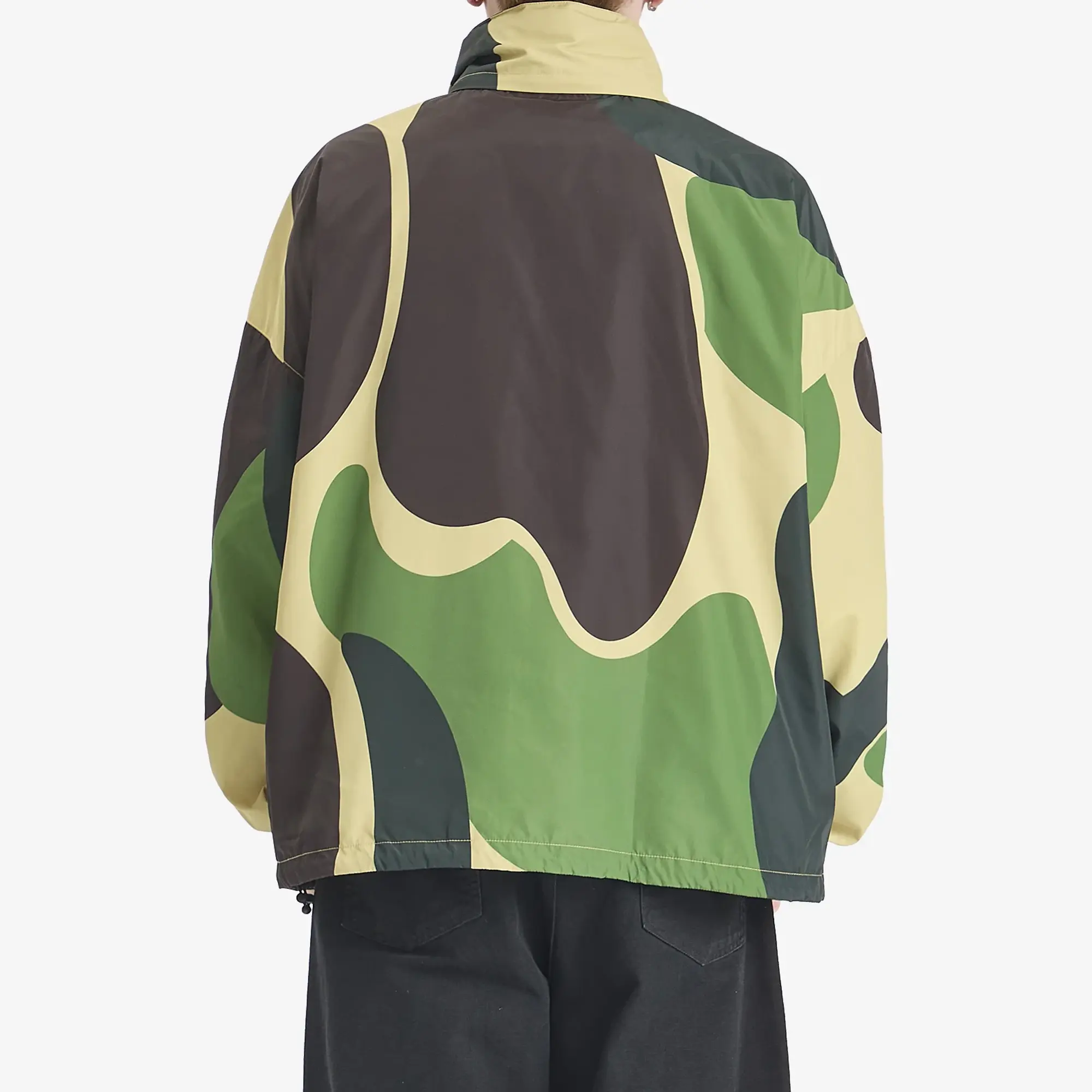 A Bathing Ape Men's Abc Camo Nylon Hooded Jacket Green