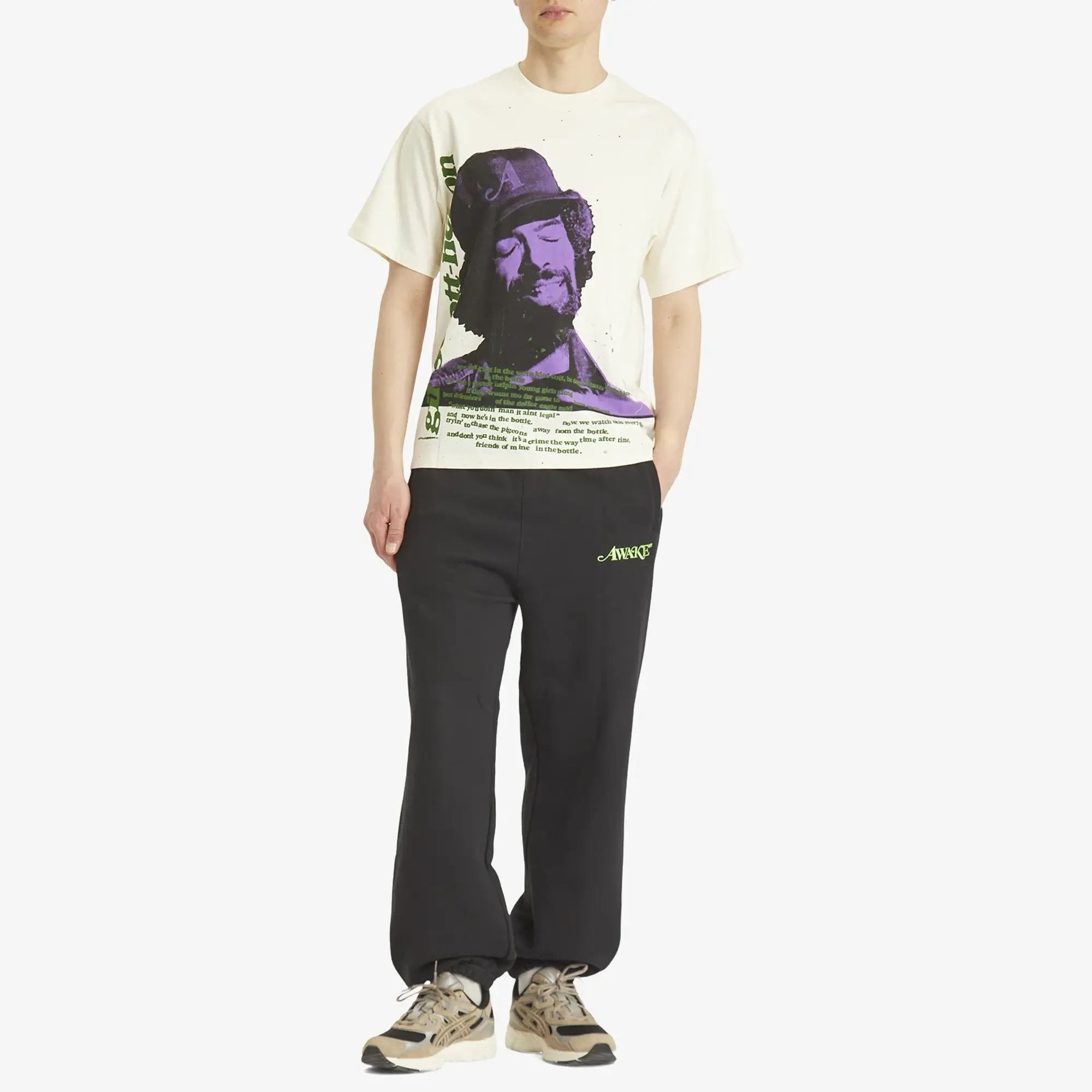 Awake NY Men's Gil Scott Heron Icon T-Shirt Cream