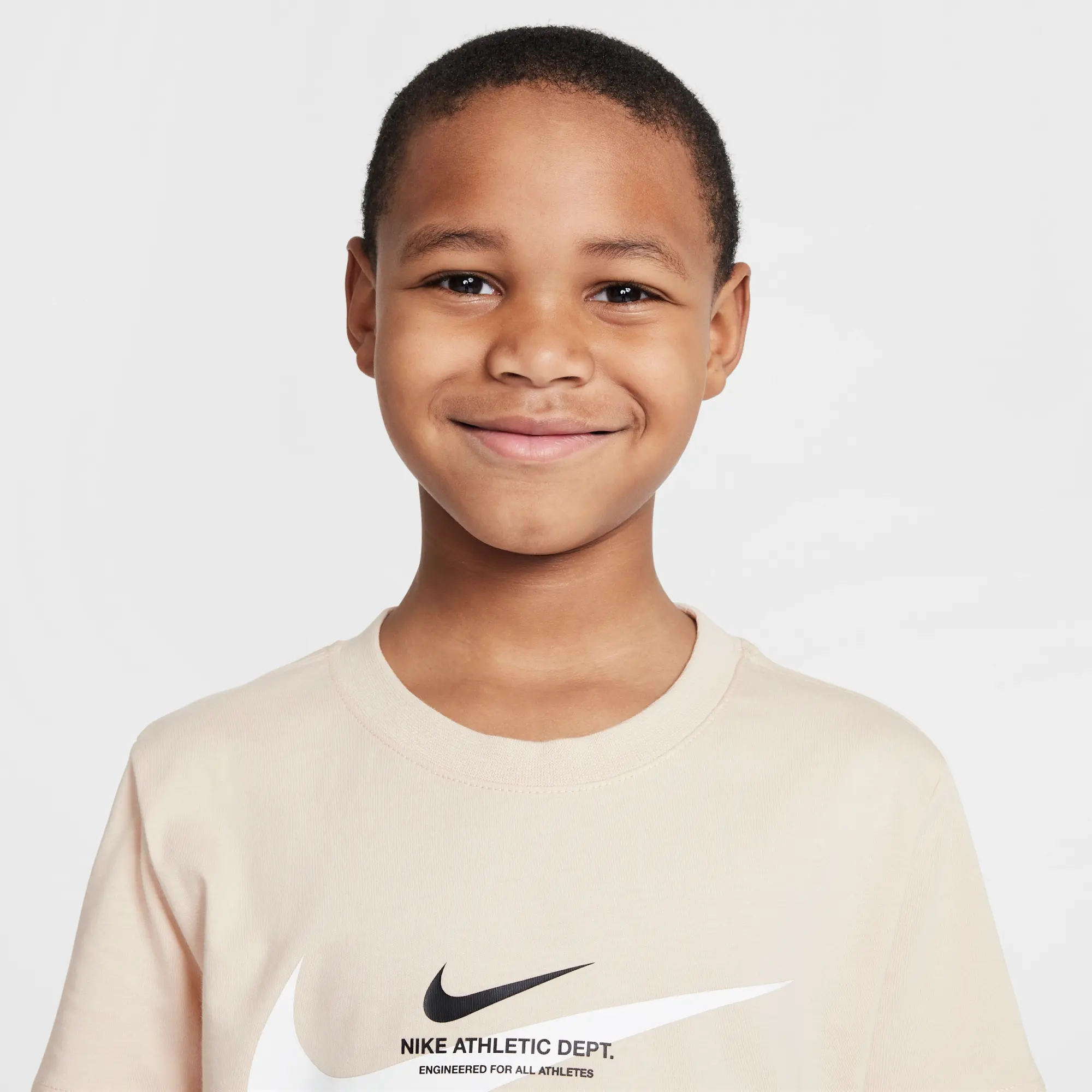 Nike Sportswear Older Kids' (Boys') T-Shirt - Brown - Fleece