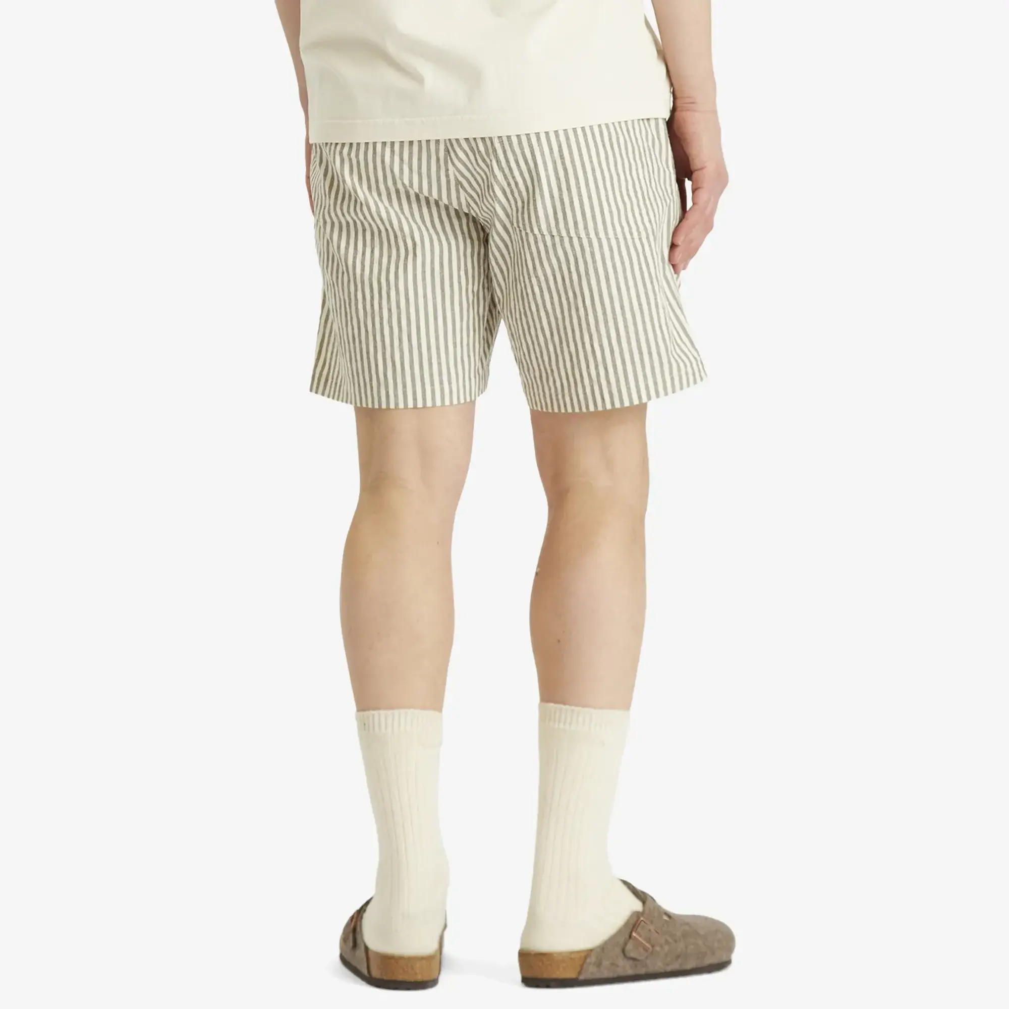 NN07 Men's Gregor Stripe Shorts Green Stripe