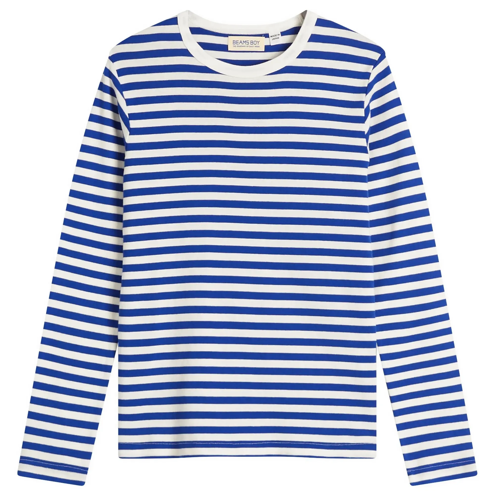 Beams Boy Women's Long Sleeve Striped T-Shirt Blue/White