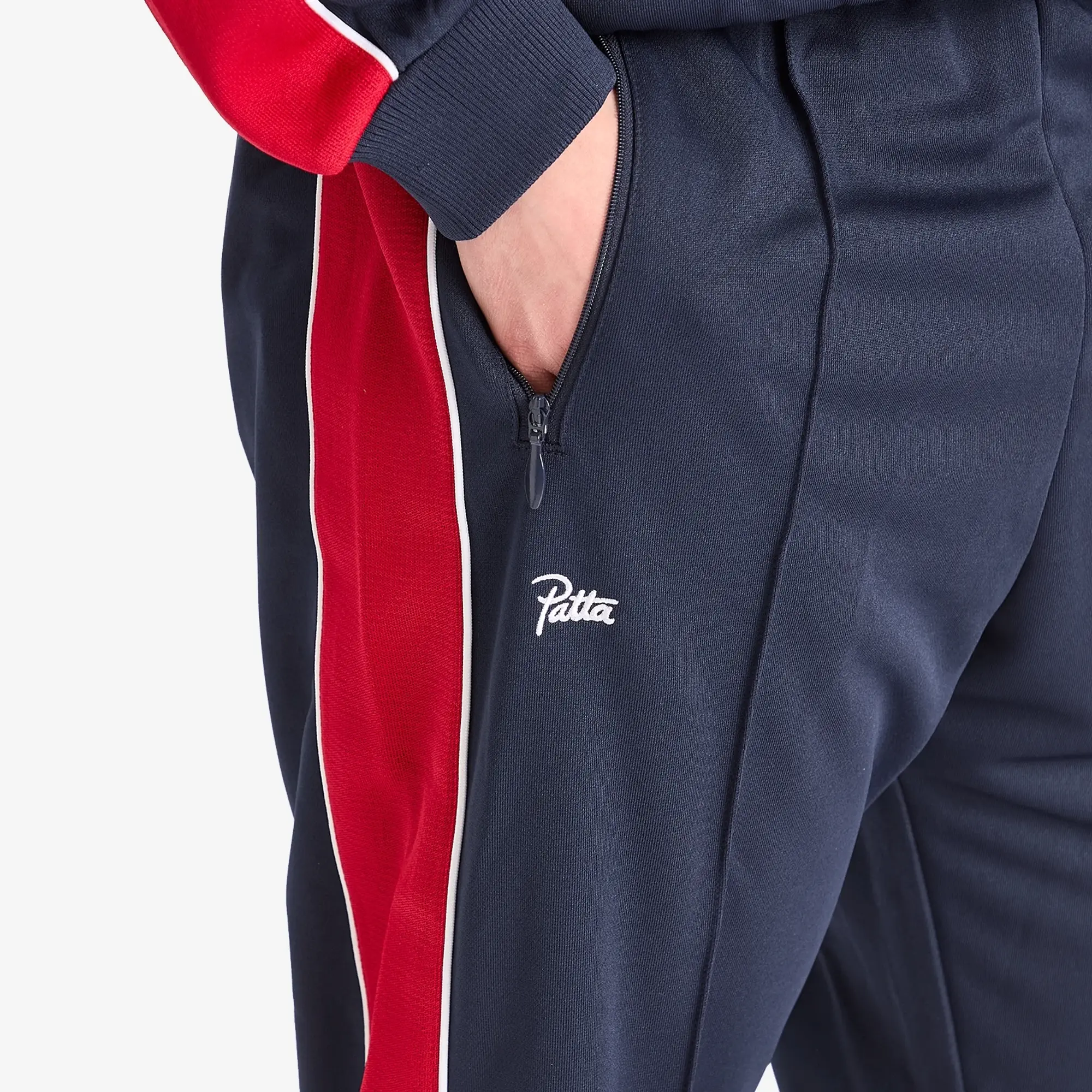 Patta Men's Tricot Straight Track Pants Black Iris
