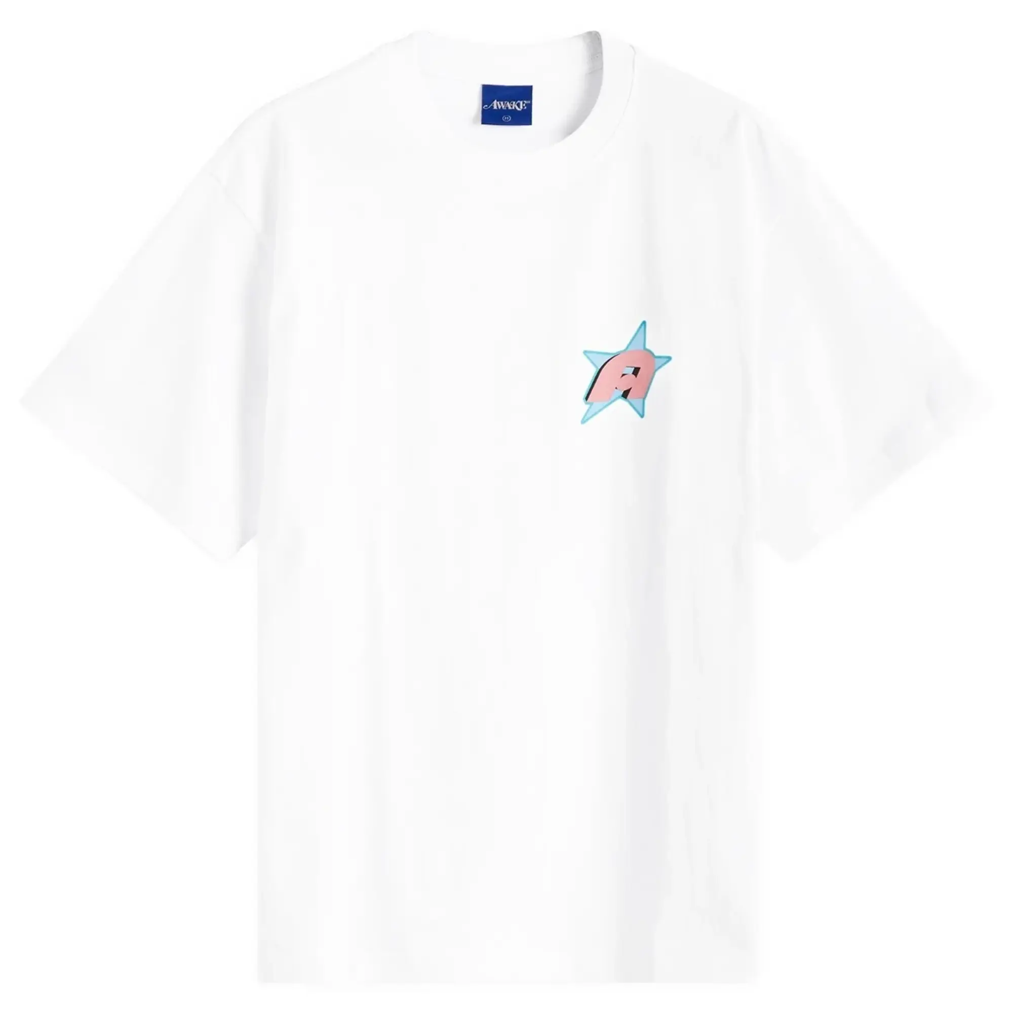 Awake NY Men's Star A Logo T-Shirt White