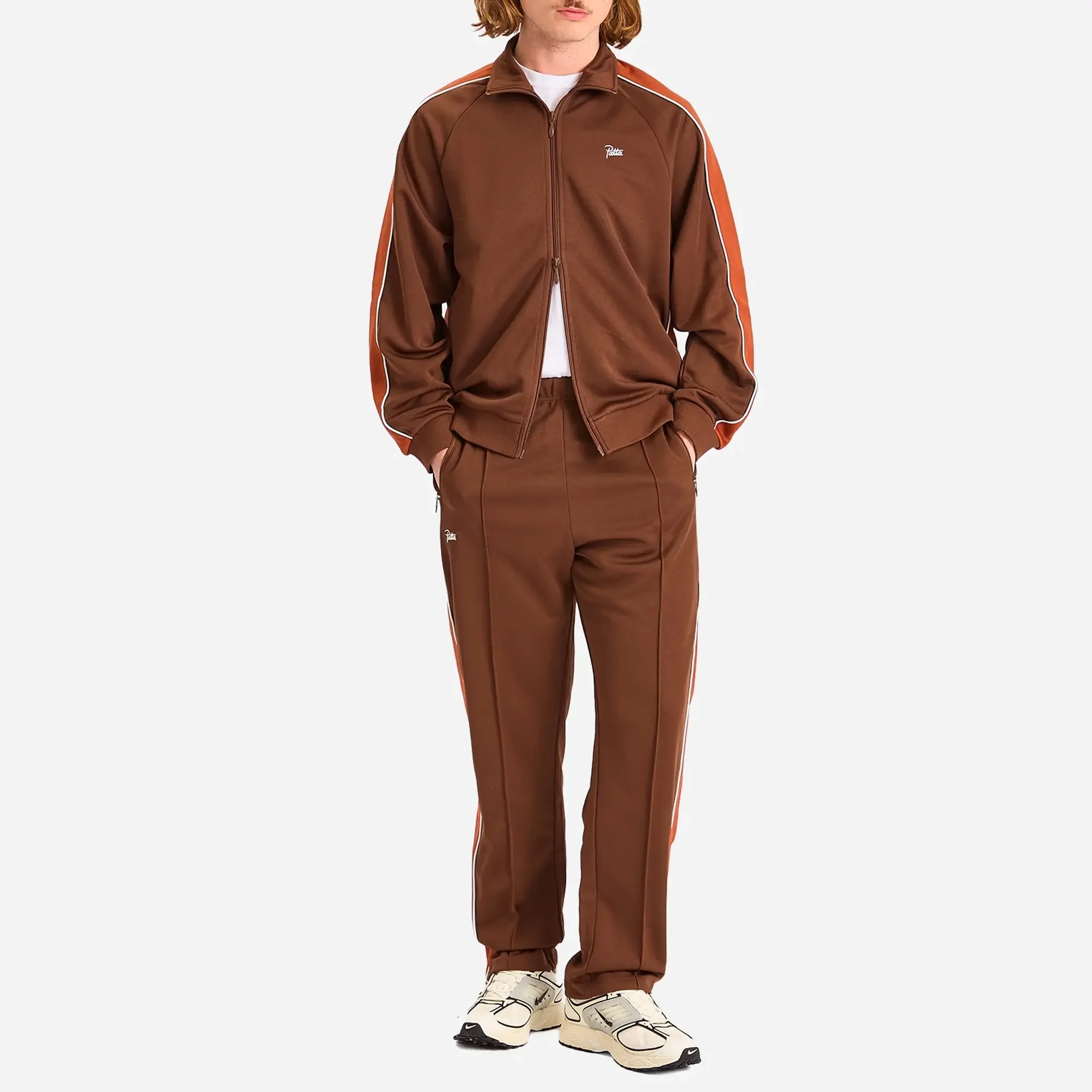 Patta Straight Track Pant - Brown