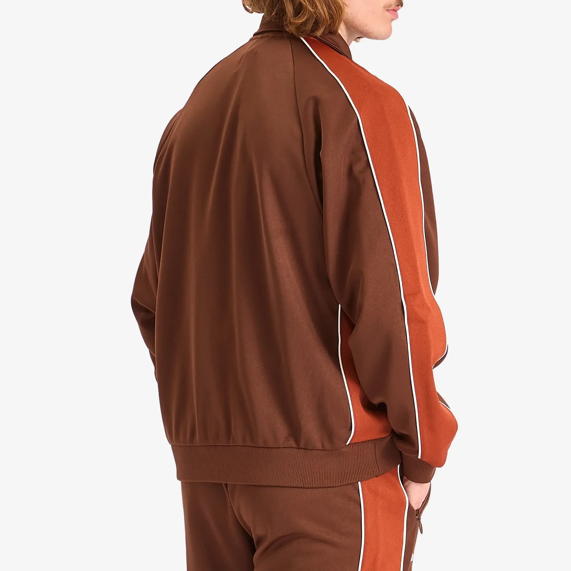 Patta Men's Tricot Track Jacket Chestnut