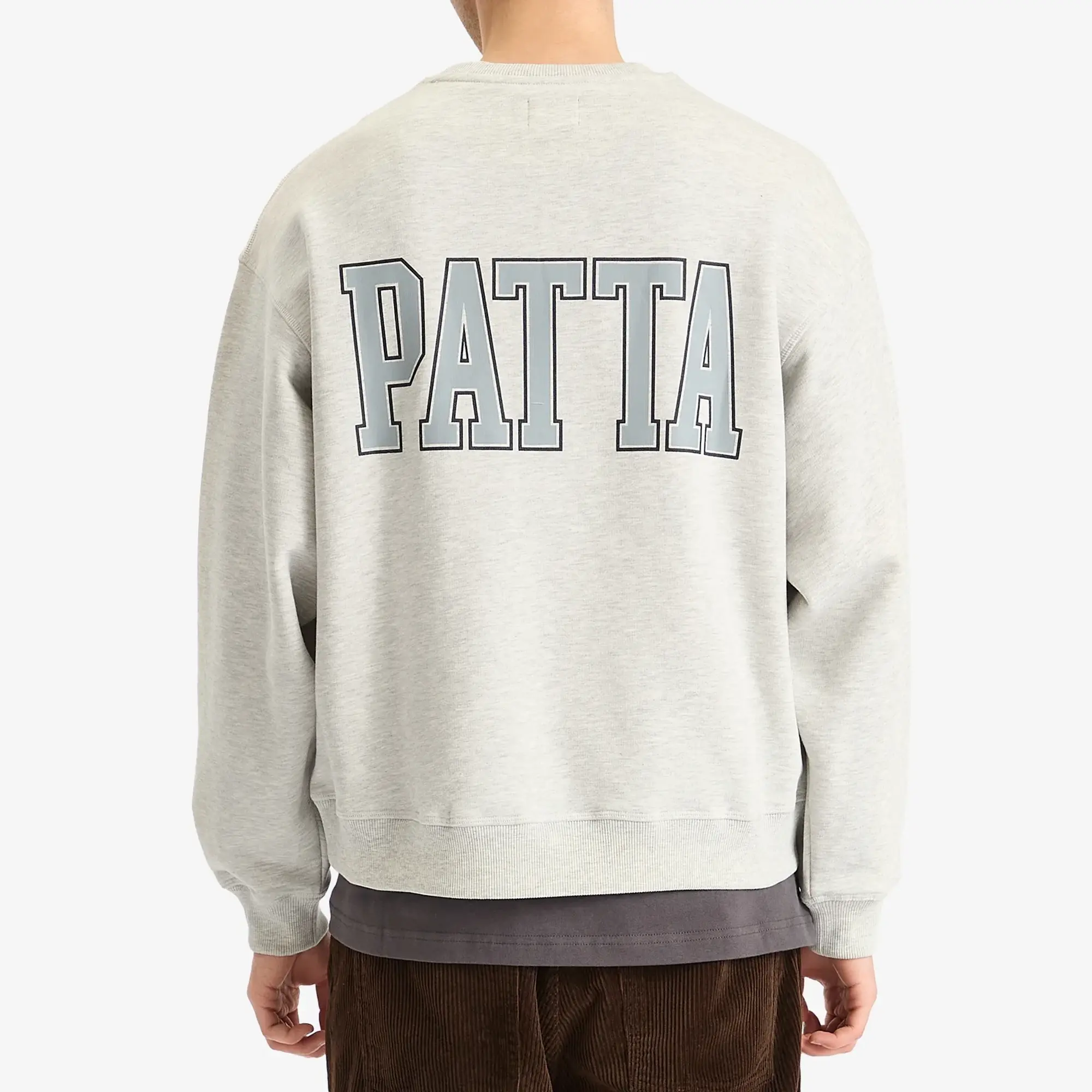 Sweatshirt Patta Marina Crewneck Sweater Unisex Light Grey Melange M