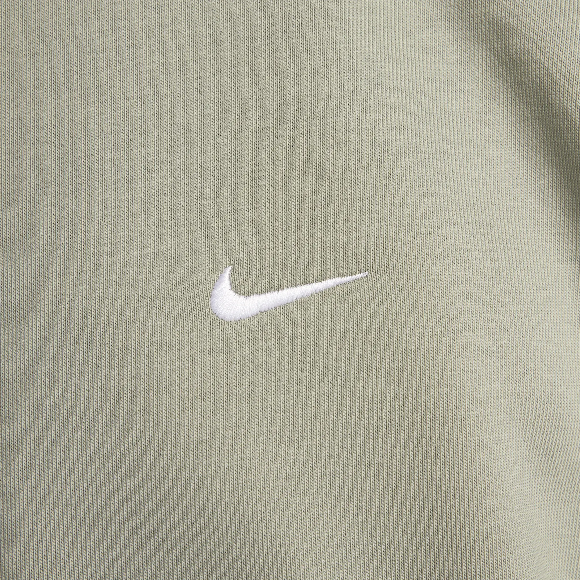Nike Solo Swoosh Men's Fleece Crew - Green - Cotton/Polyester