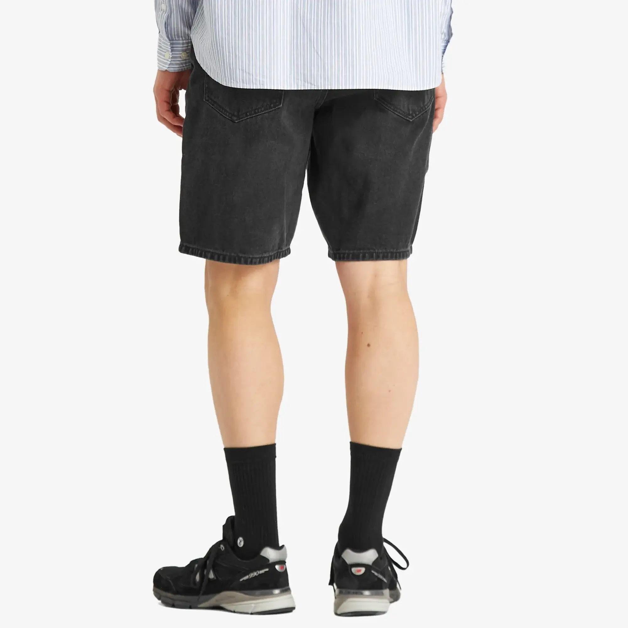thisisneverthat Men's Washed Denim Short Black