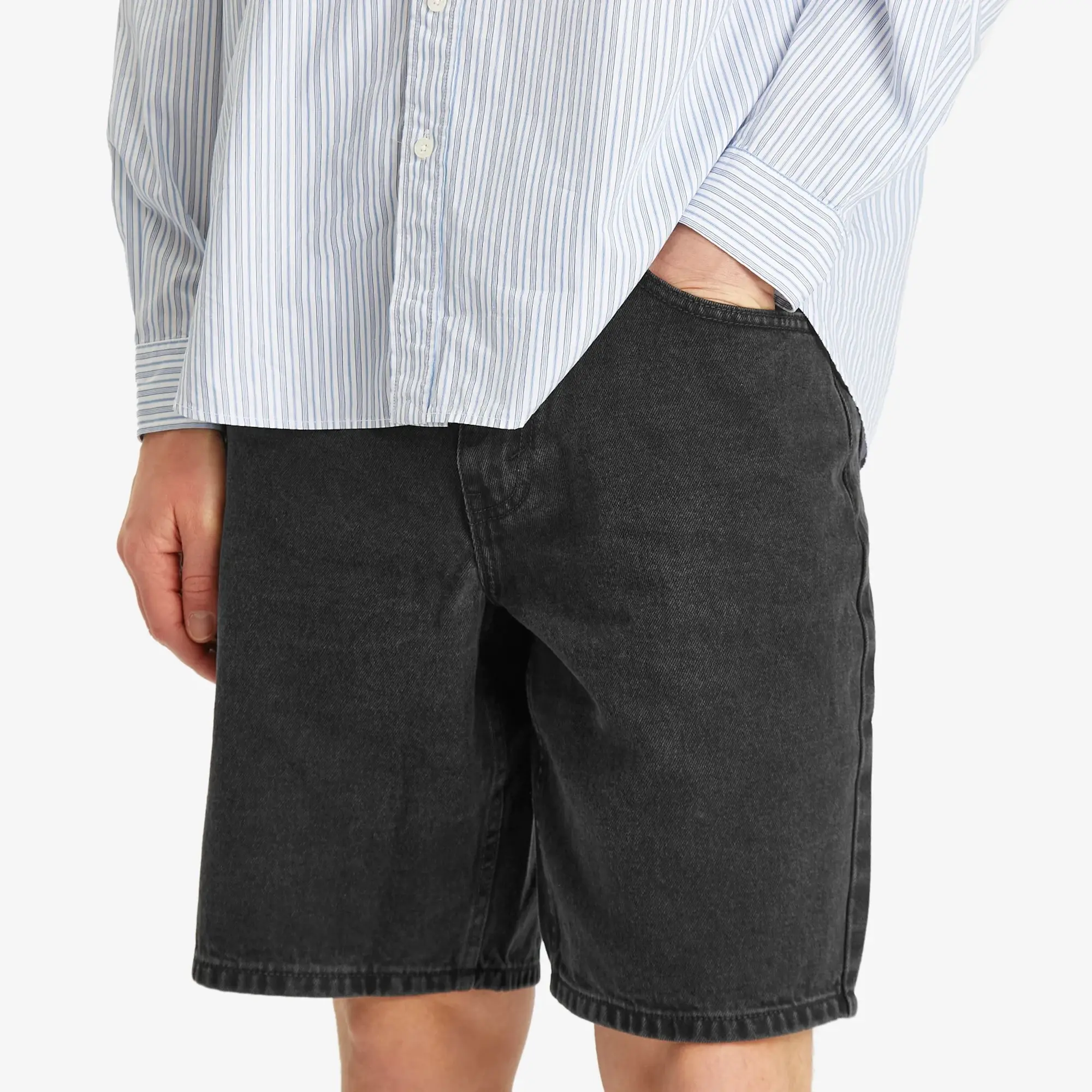 thisisneverthat Men's Washed Denim Short Black
