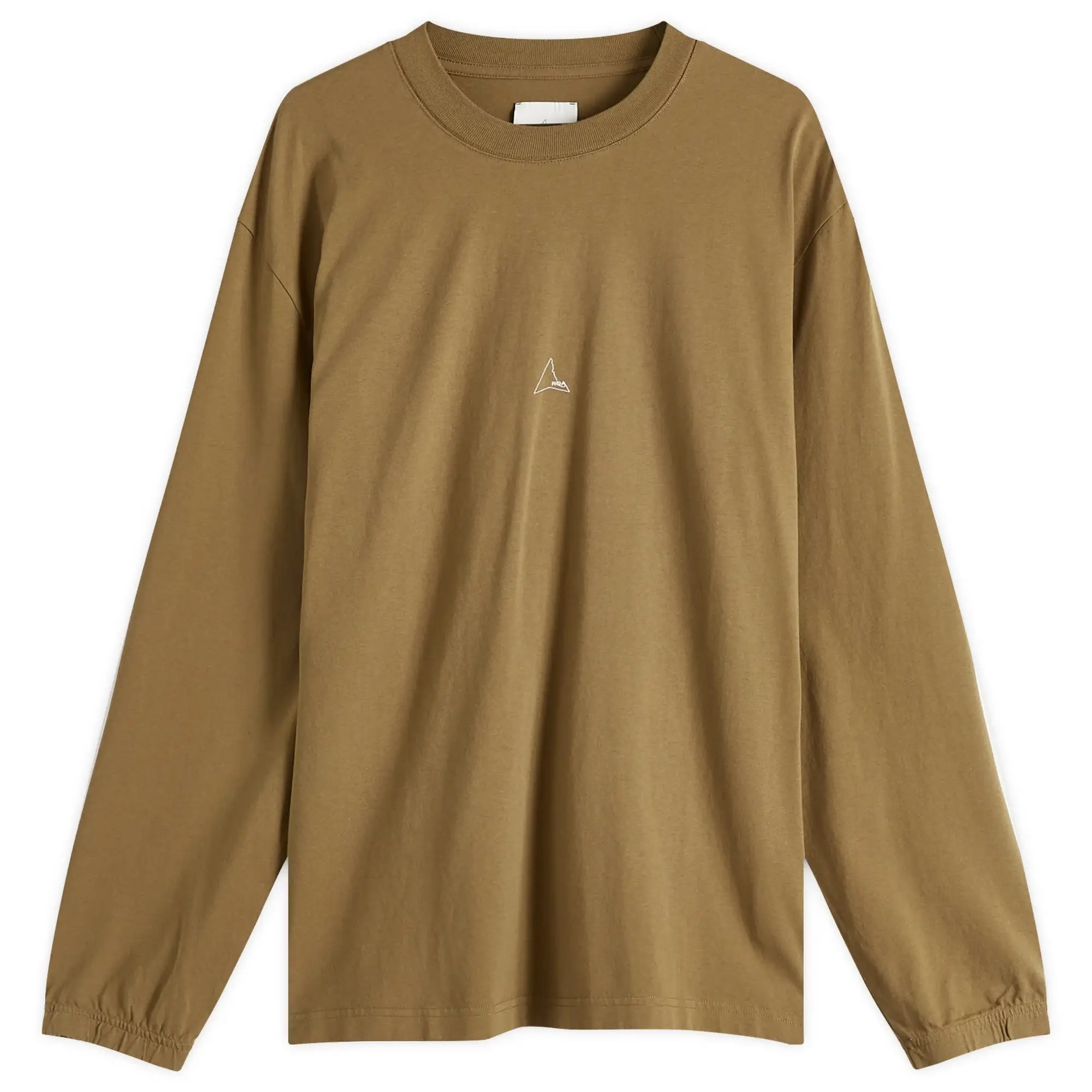 ROA Men's Logo Long Sleeve T-Shirt Brown Olive